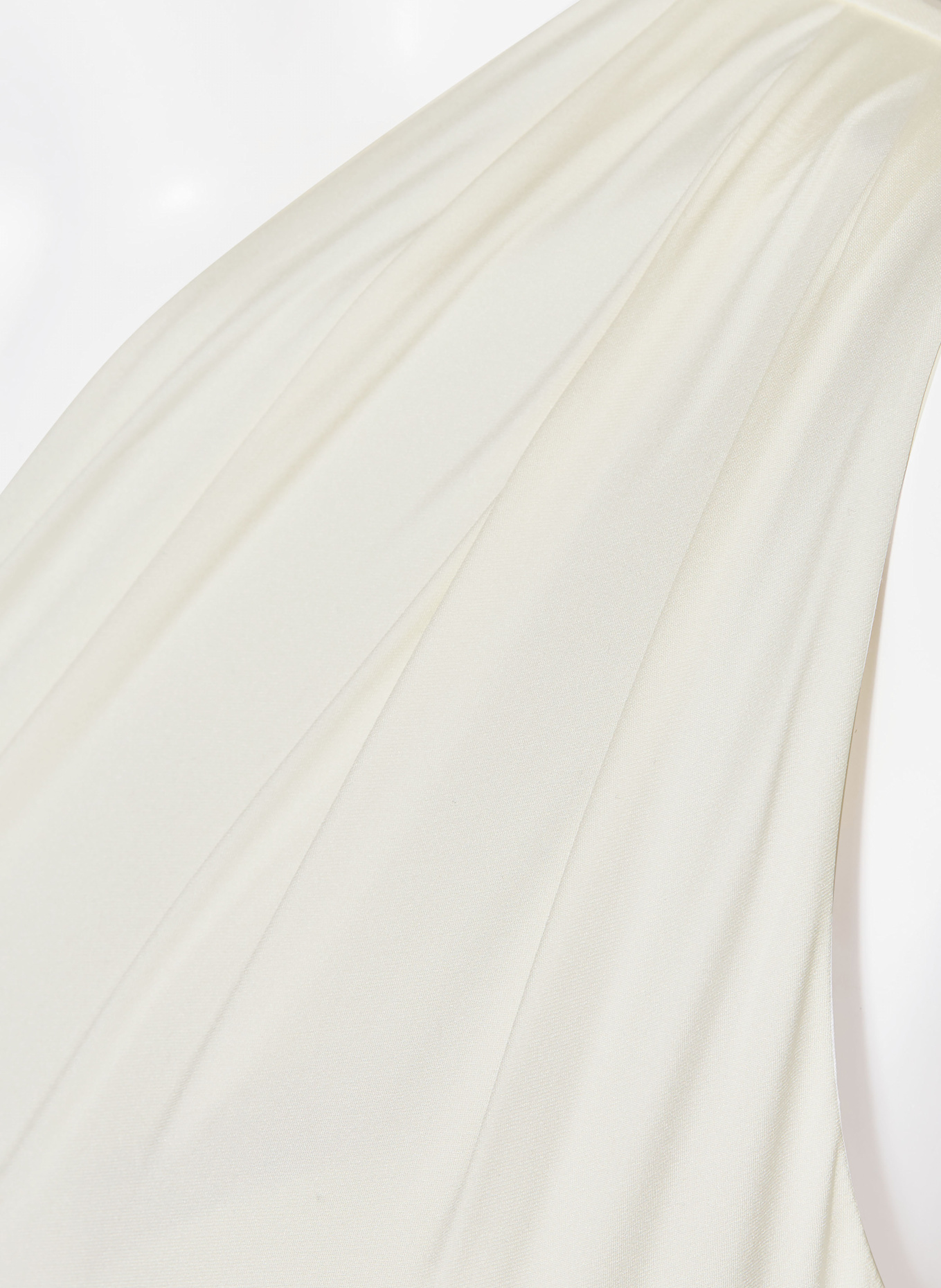 BALMAIN One-Shoulder-Badeanzug: ECRU