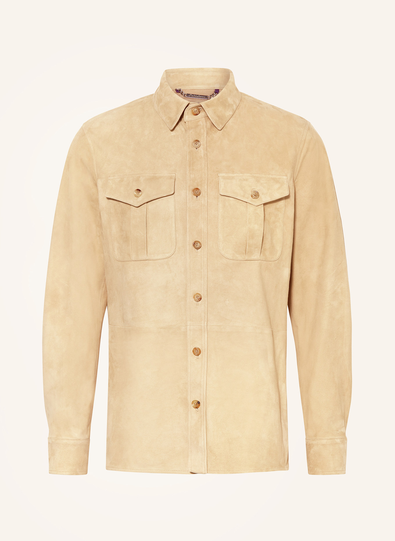 RALPH LAUREN PURPLE LABEL Lederjacke: CAMEL