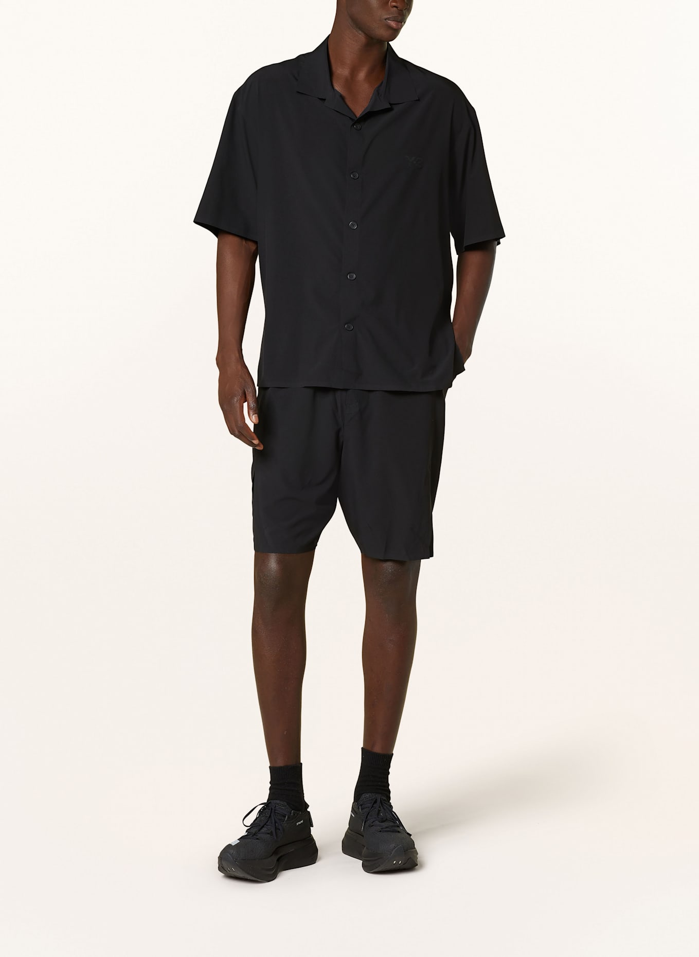 Y-3 Resort shirt ULTRALIGHT WOVEN Comfort Fit: BLACK