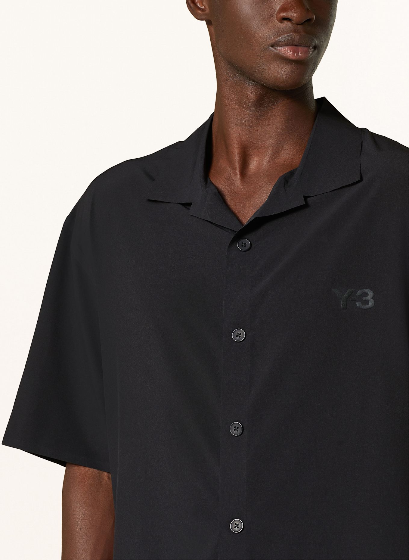 Y-3 Resort shirt ULTRALIGHT WOVEN Comfort Fit: BLACK