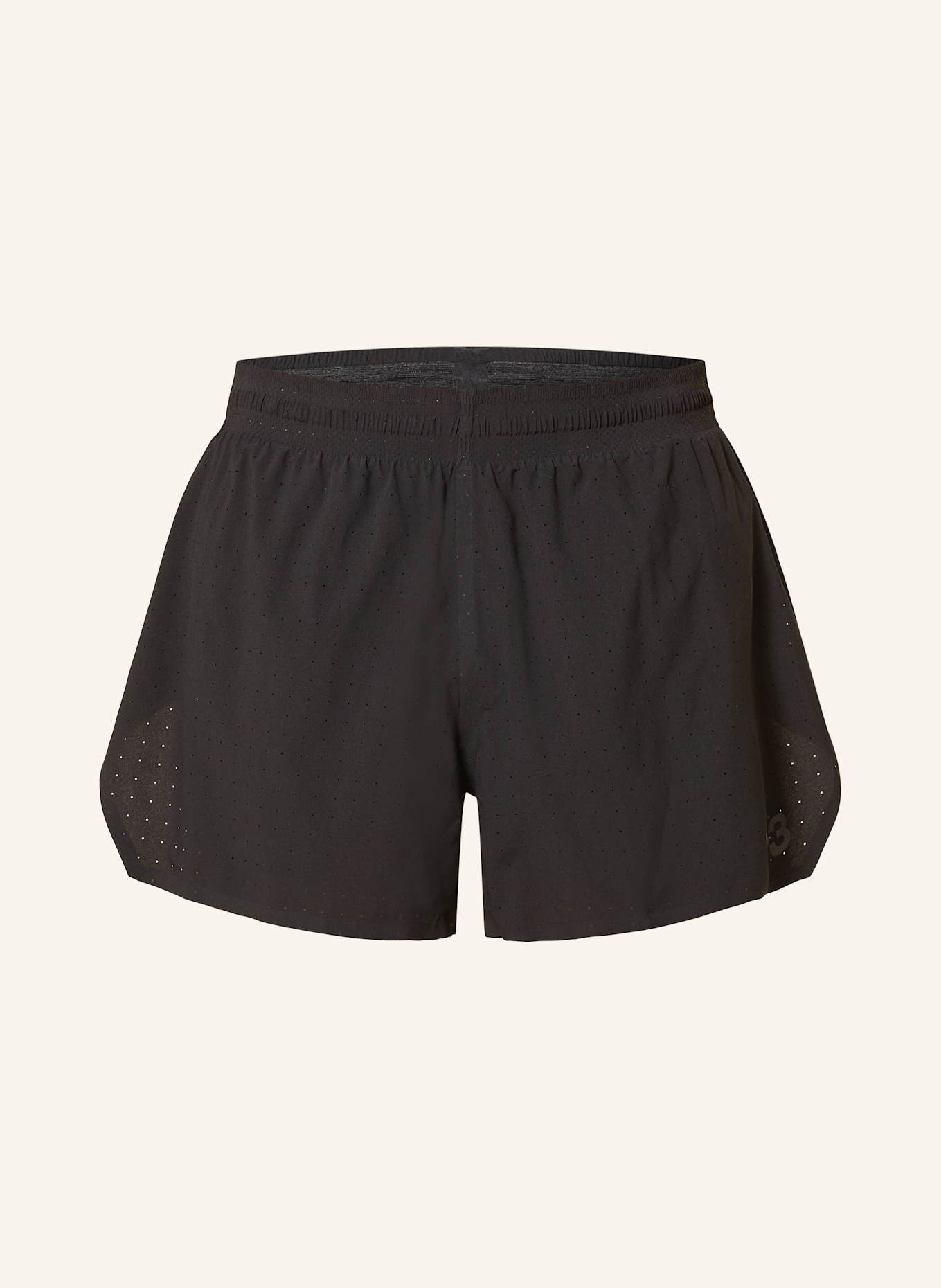 Y-3 2-in-1-Laufshorts Y-3 RUNNING: SCHWARZ