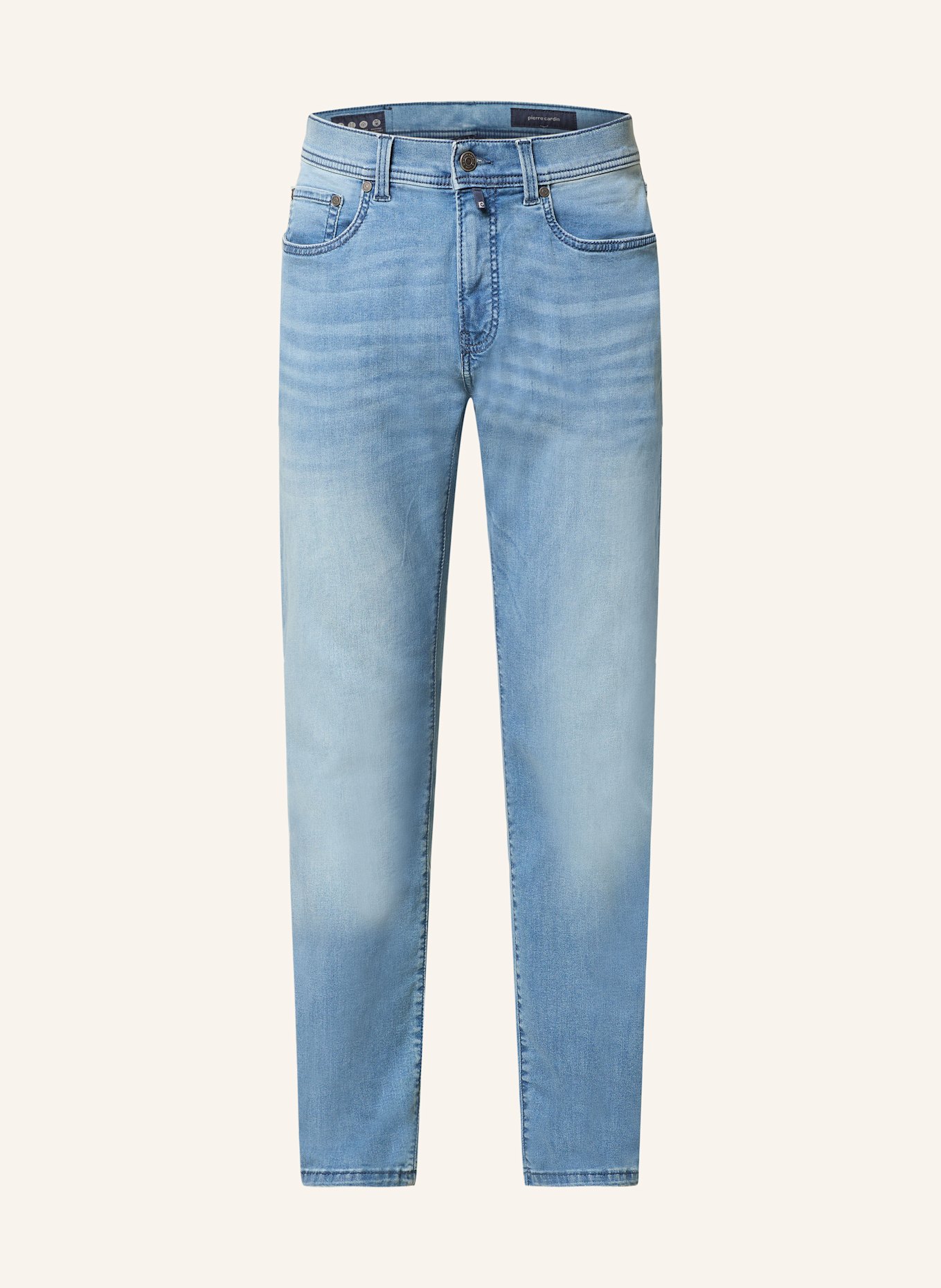 pierre cardin Jeans PC-LYON Tapered Fit: 6846 light blue used mustache