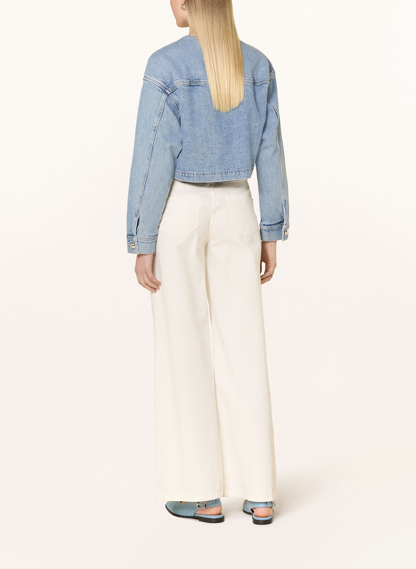 oui Wide Leg Jeans: 1030 PRISTINE
