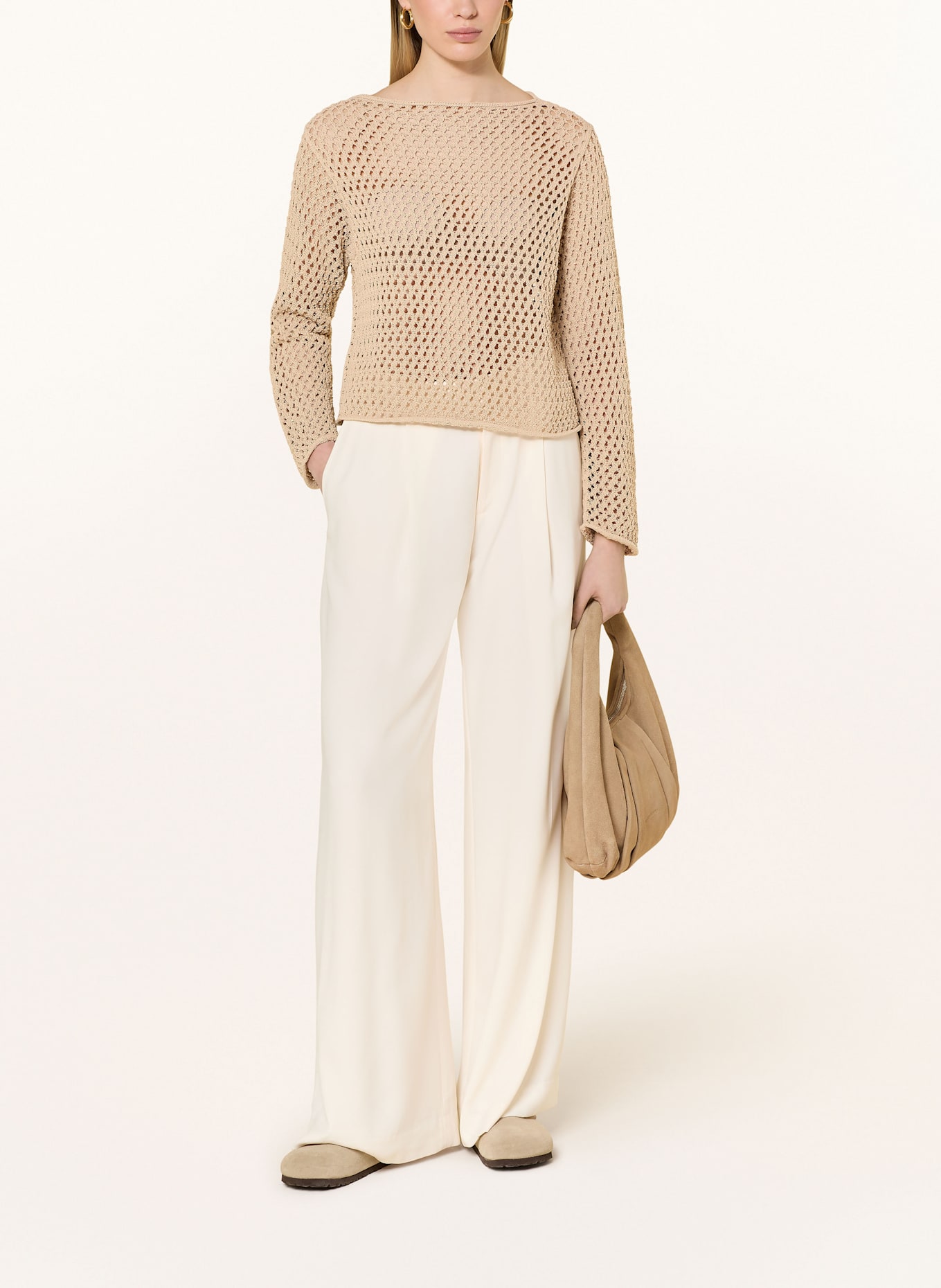 oui Pullover: BEIGE