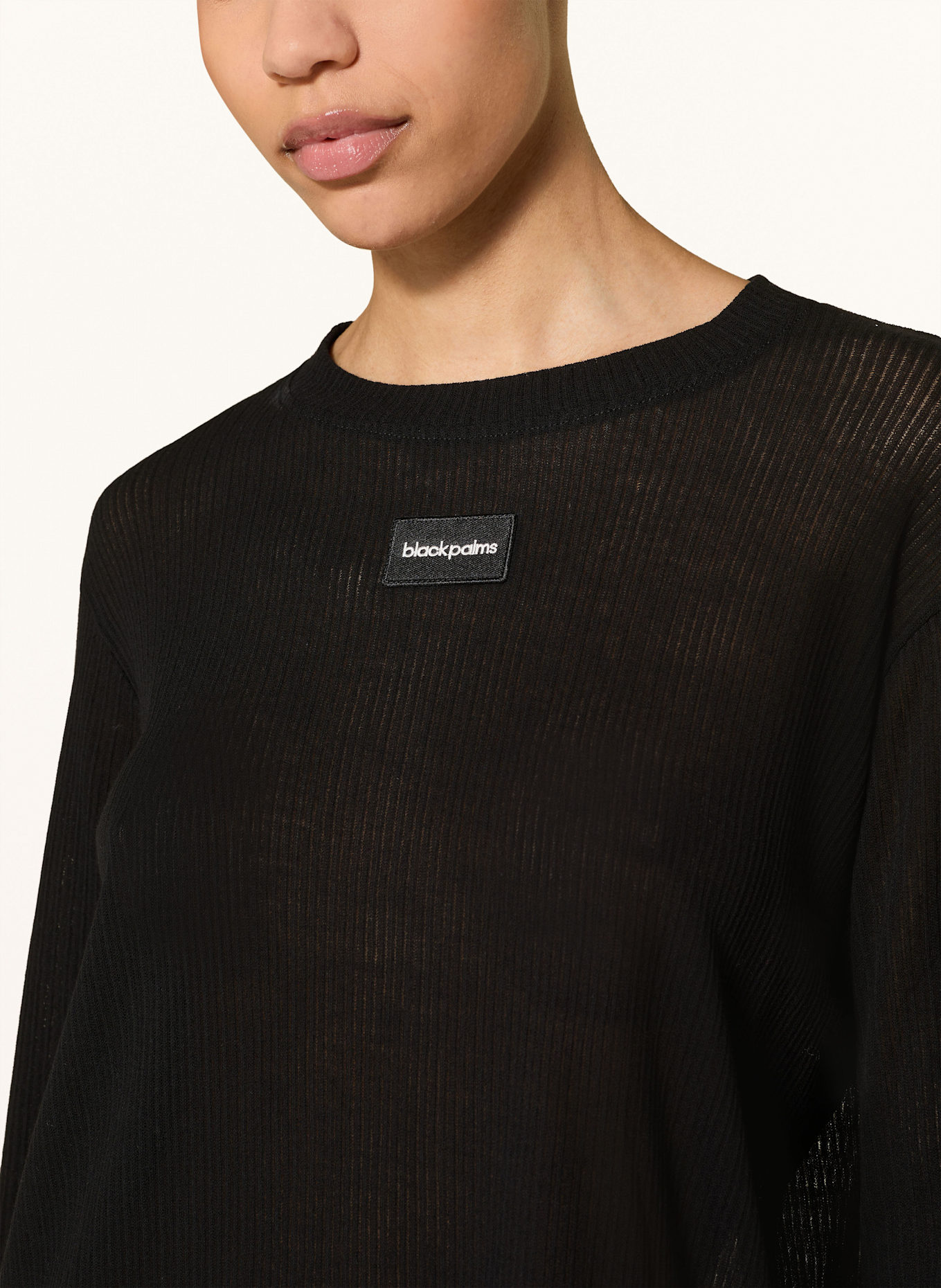 black palms Longsleeve KATE: SCHWARZ
