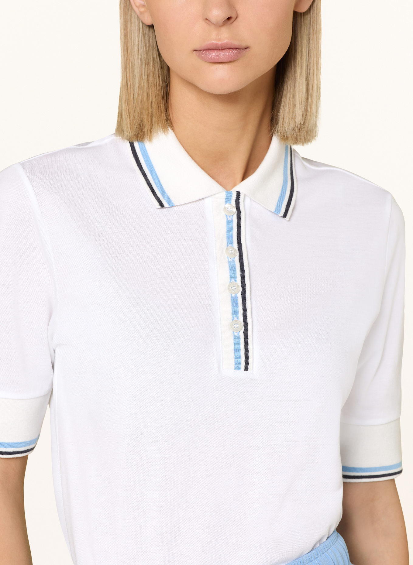 BOGNER Piqué-Poloshirt ELENOR: WEISS