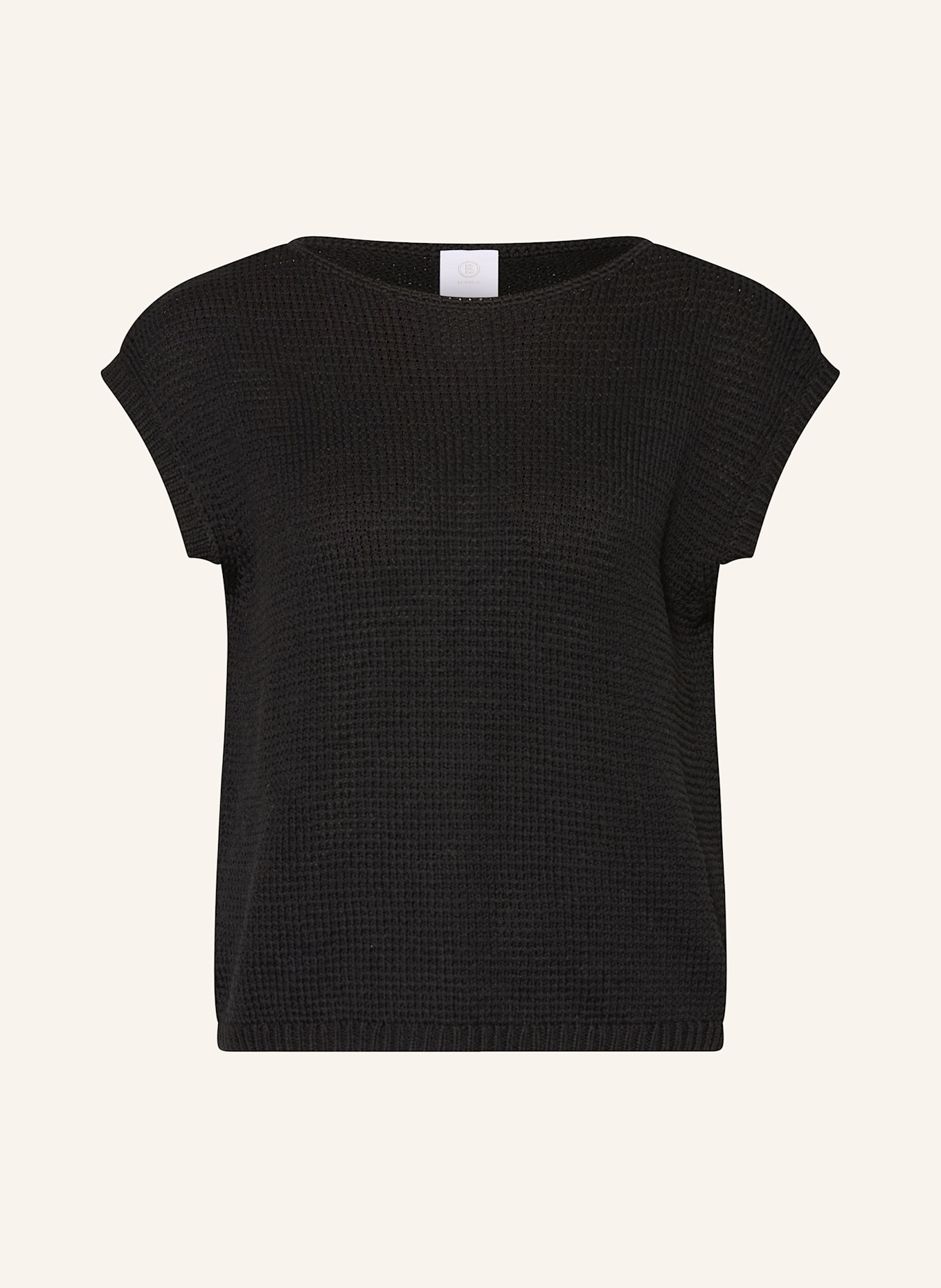 BOGNER Strickshirt MIRI mit Seide: SCHWARZ