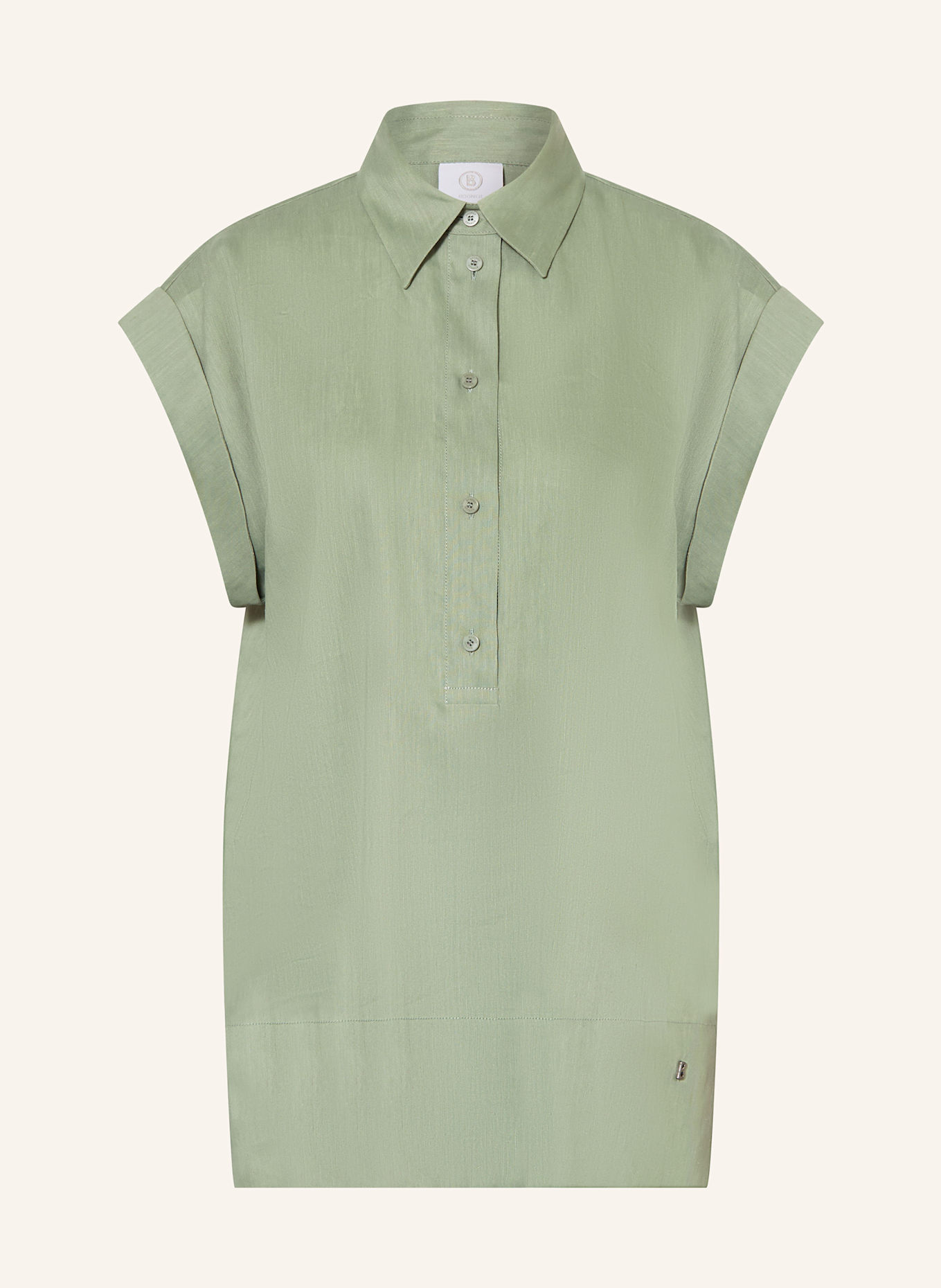BOGNER Blusenshirt ROSALIE mit Leinen: HELLGRÜN