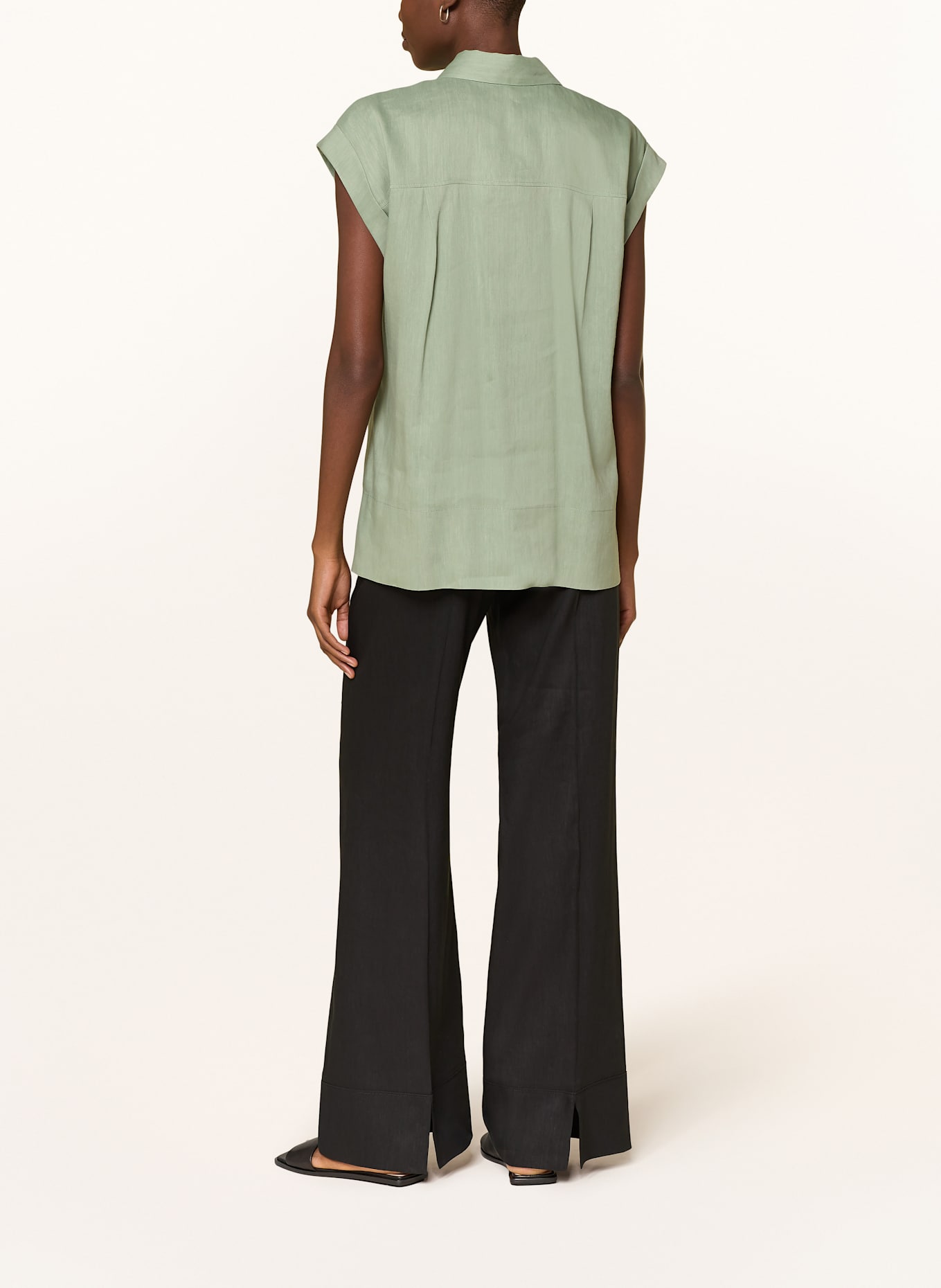 BOGNER Blusenshirt ROSALIE mit Leinen: HELLGRÜN