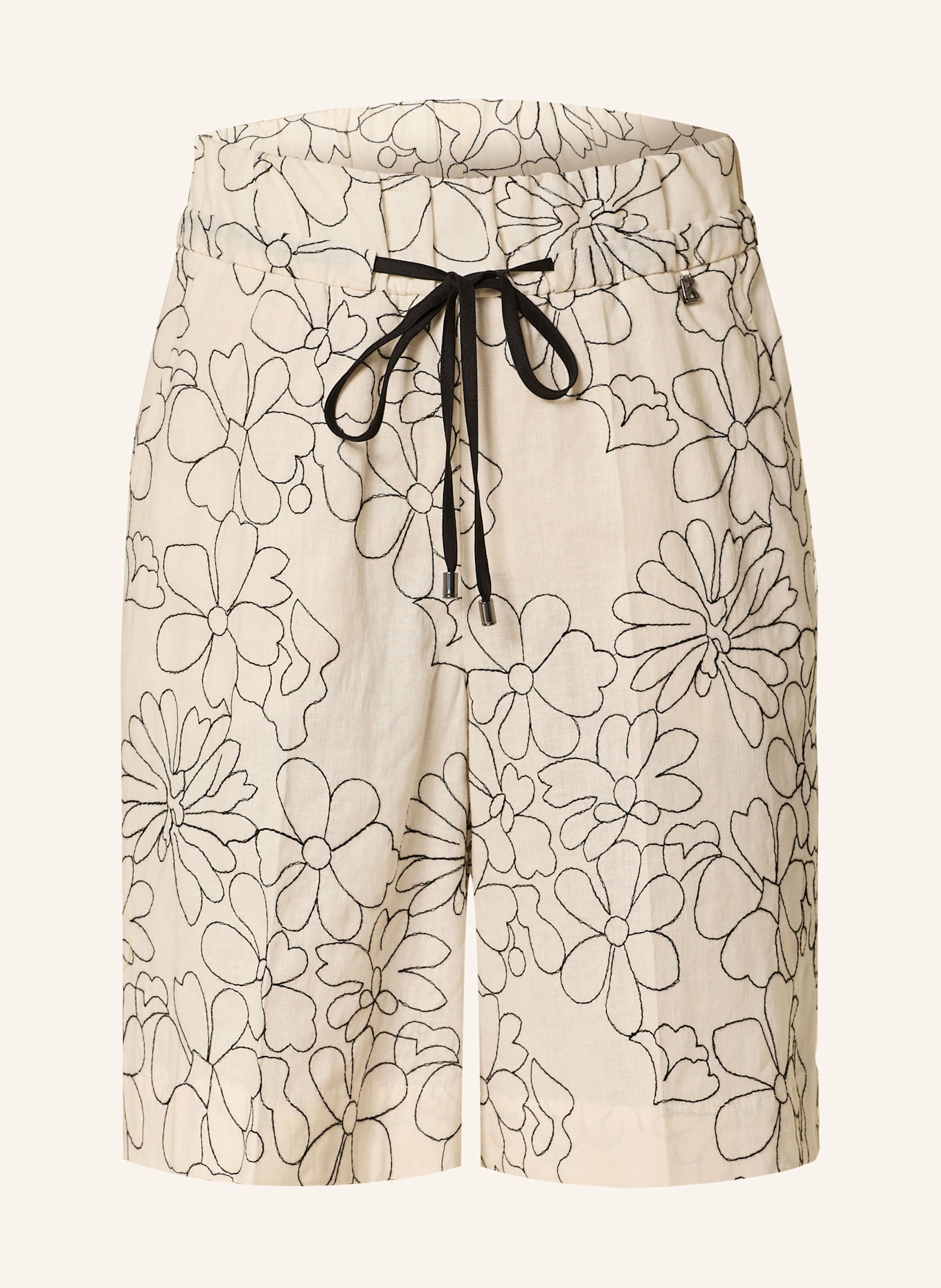 BOGNER Shorts: ECRU/ SCHWARZ