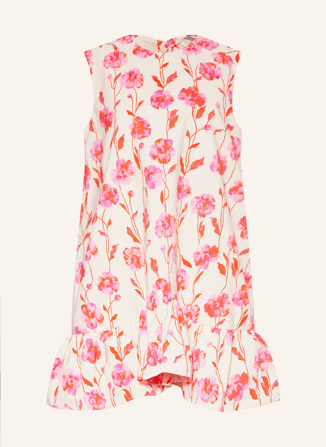 ESSENTIEL ANTWERP Sukienka HIBERNATE: BIAŁY / MOCNORÓŻOWY / CZERWONY