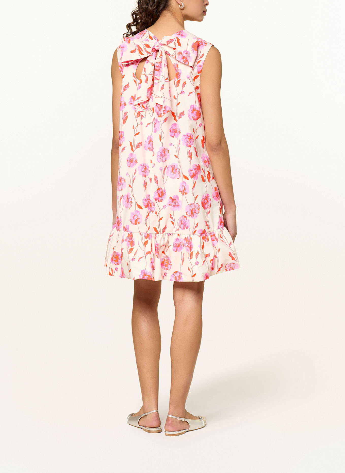 ESSENTIEL ANTWERP Sukienka HIBERNATE: BIAŁY / MOCNORÓŻOWY / CZERWONY