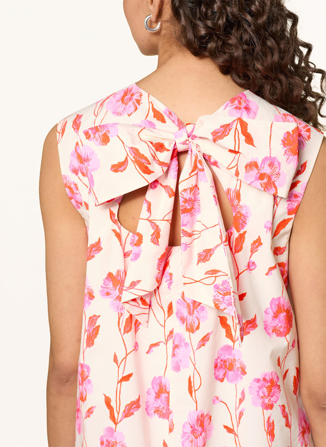 ESSENTIEL ANTWERP Sukienka HIBERNATE: BIAŁY / MOCNORÓŻOWY / CZERWONY