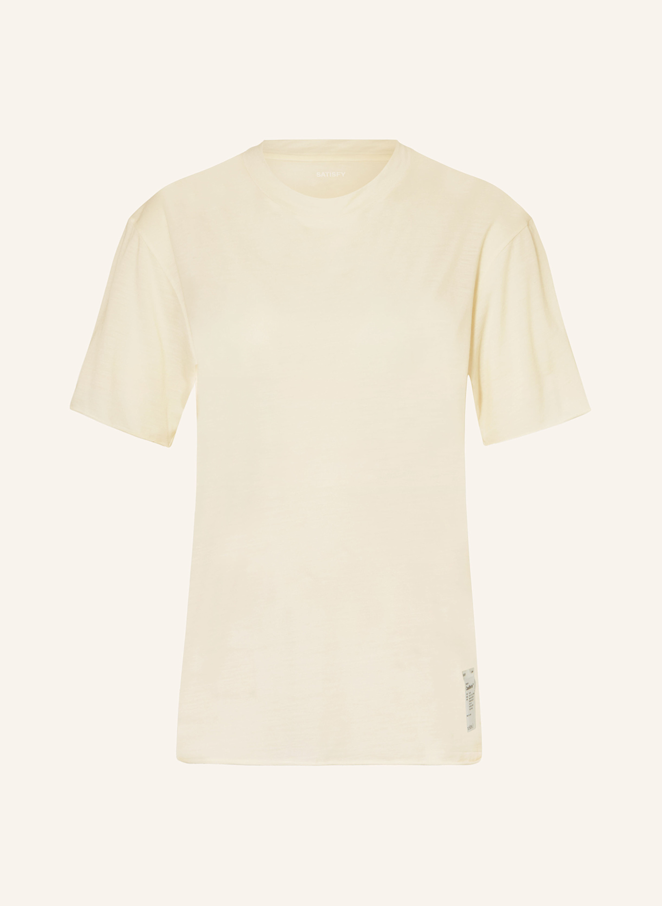 SATISFY Laufshirt CLOUDMERINO™ aus Merinowolle: CREME