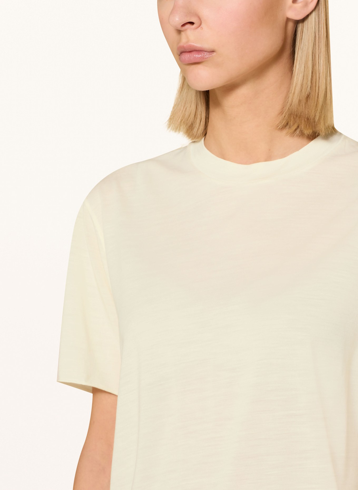 SATISFY Laufshirt CLOUDMERINO™ aus Merinowolle: CREME