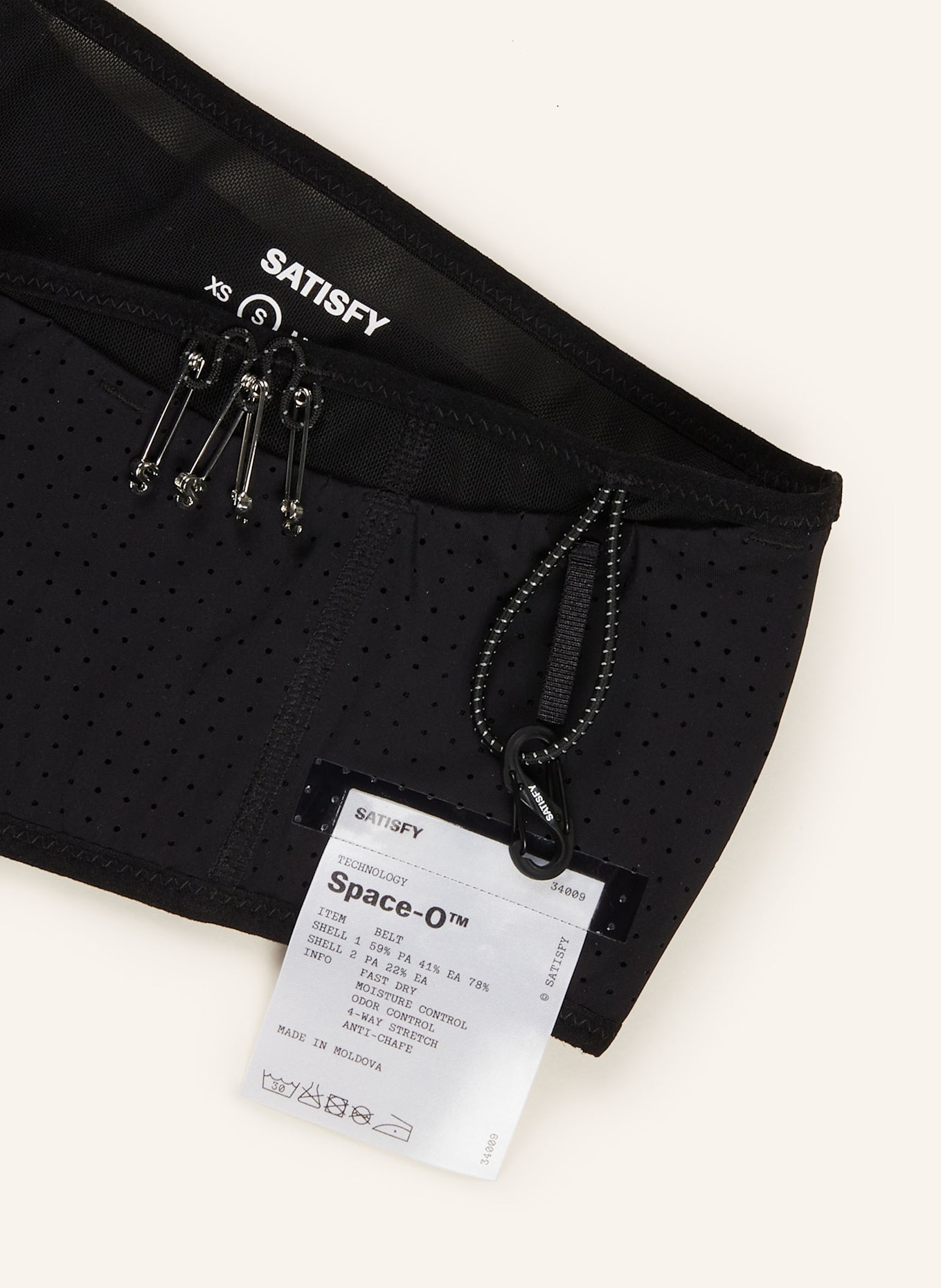 SATISFY Gürteltasche SPACE-O: SCHWARZ
