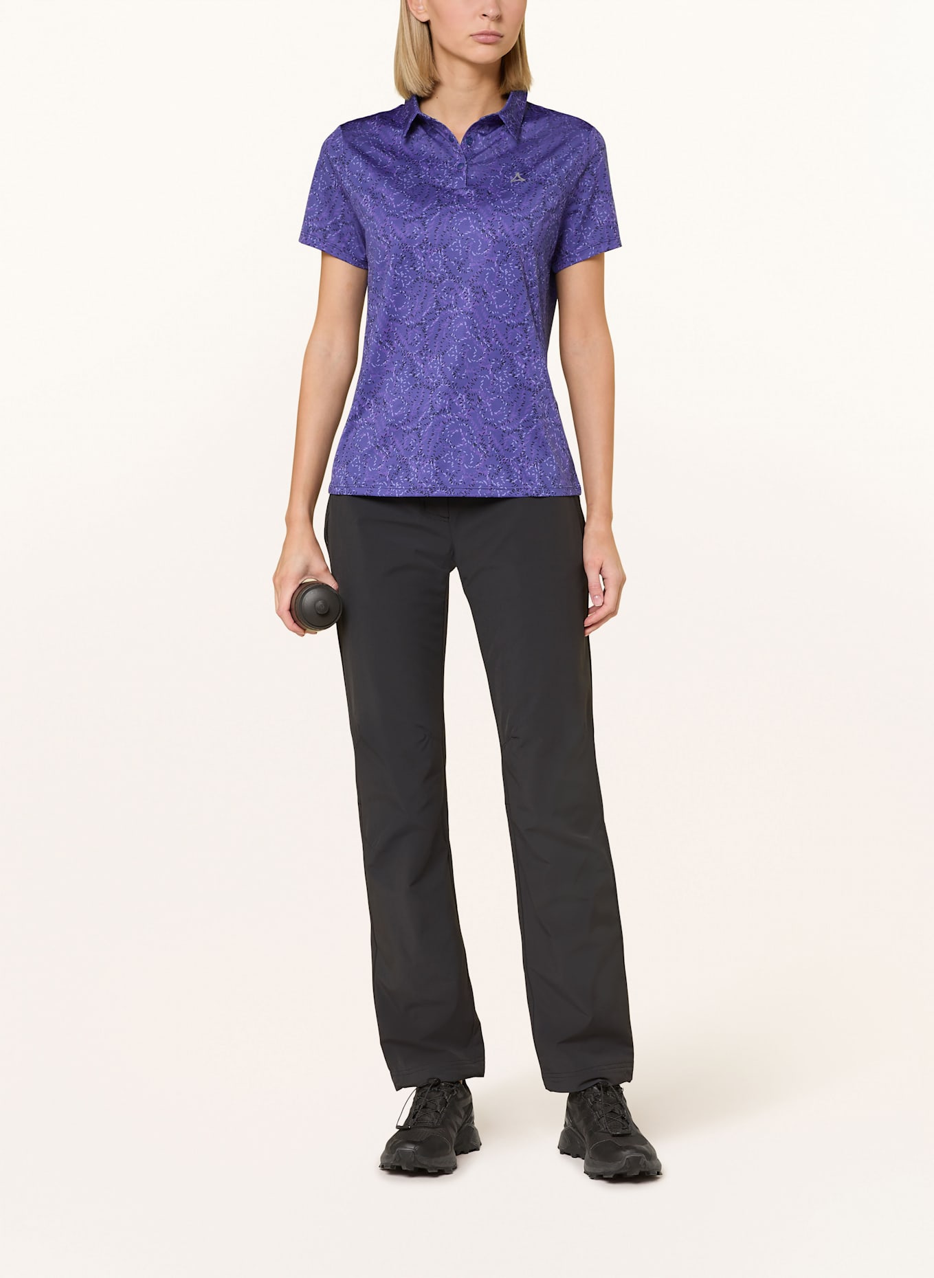 Schöffel Funktions-Poloshirt TODRA: LILA / HELLLILA / DUNKELBLAU