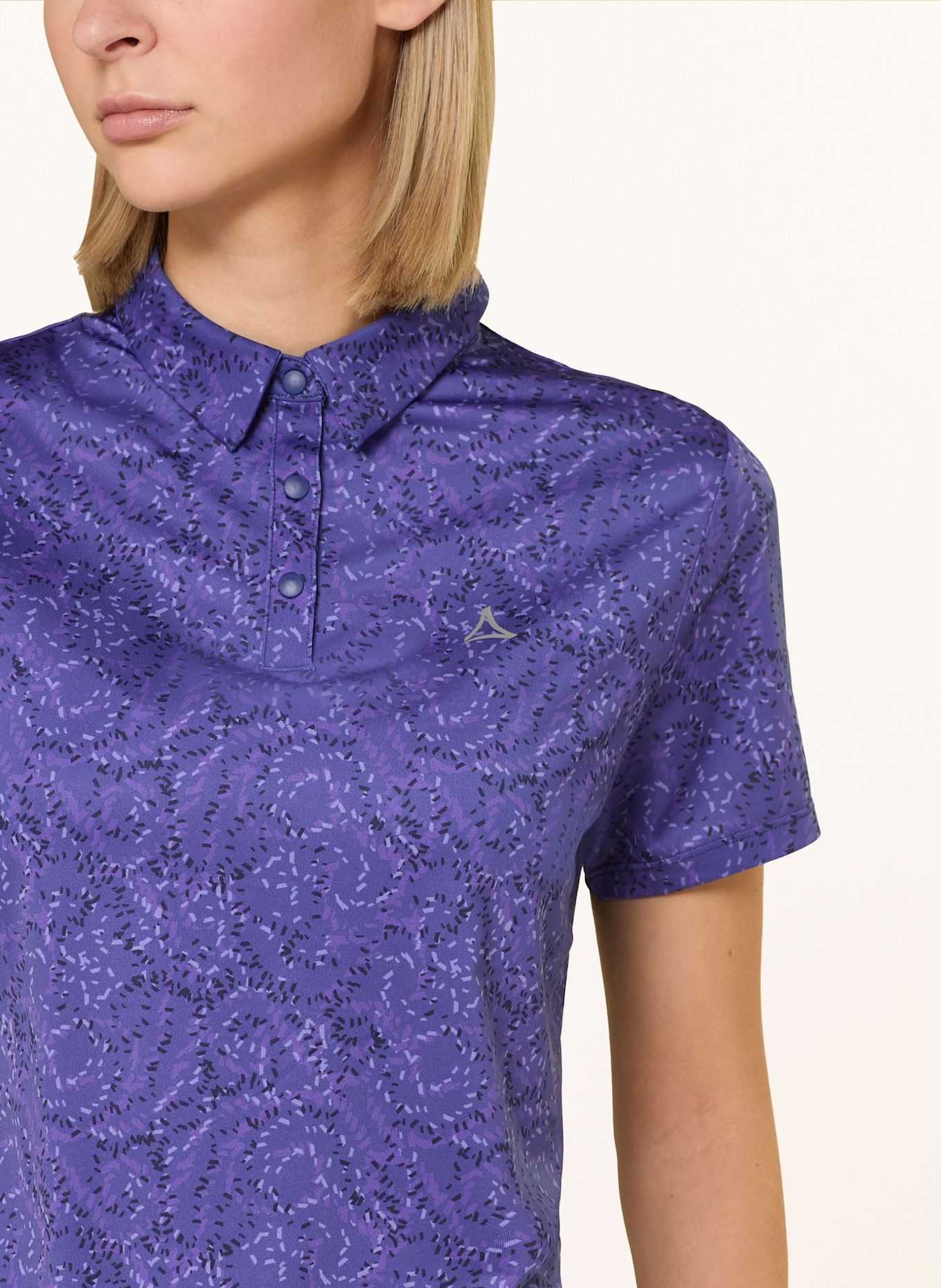 Schöffel Funktions-Poloshirt TODRA: LILA / HELLLILA / DUNKELBLAU