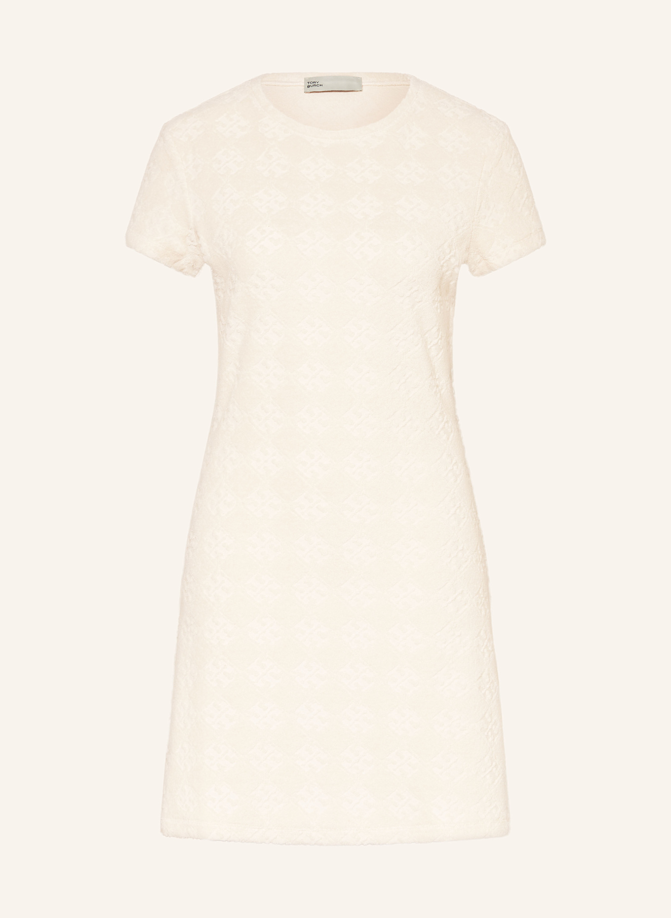 TORY BURCH Plážové šaty z froté: KRÉMOVÁ