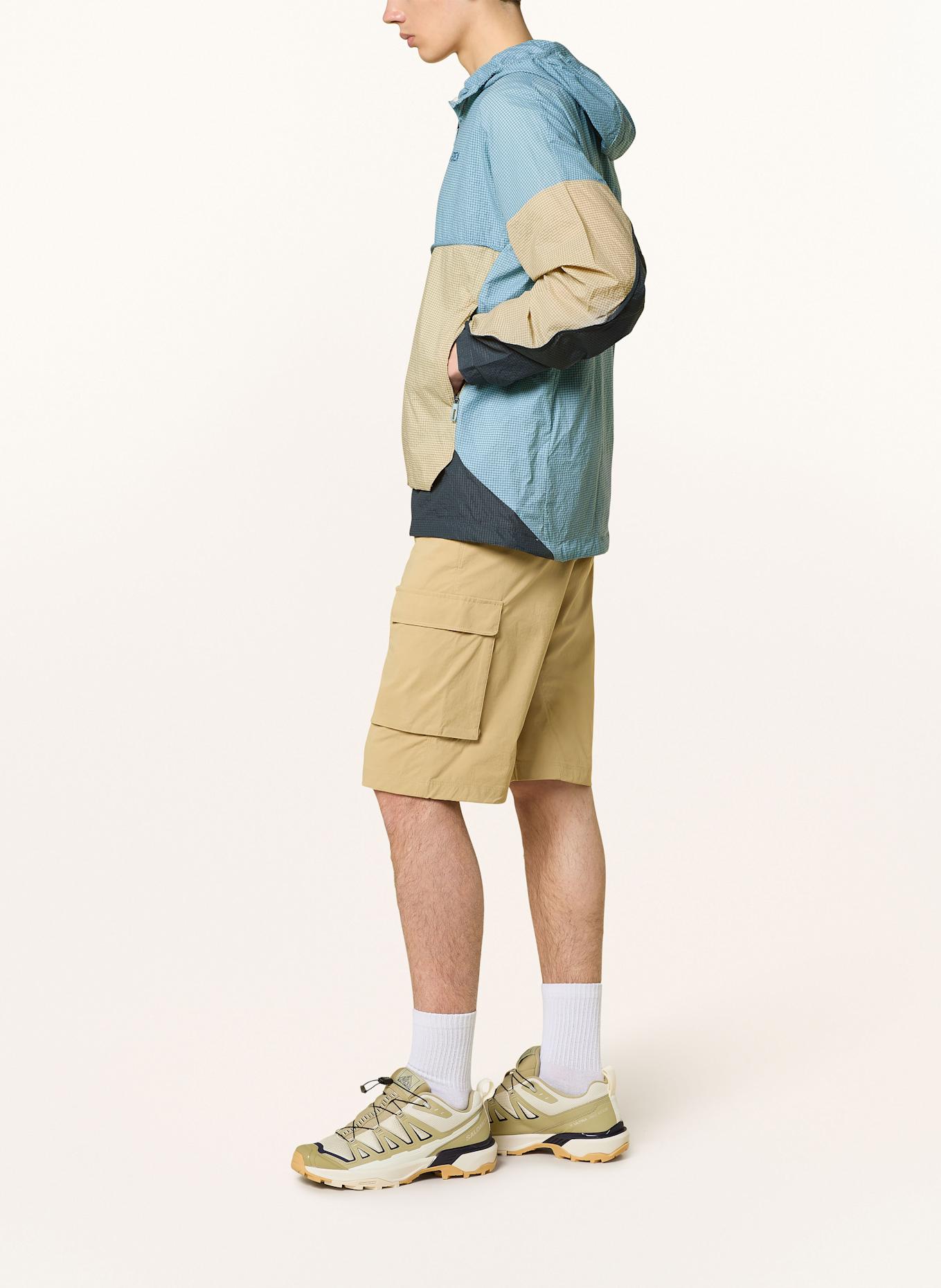 adidas TERREX Windbreaker TERREX XPLORIC: HELLBLAU / BEIGE / DUNKELGRAU