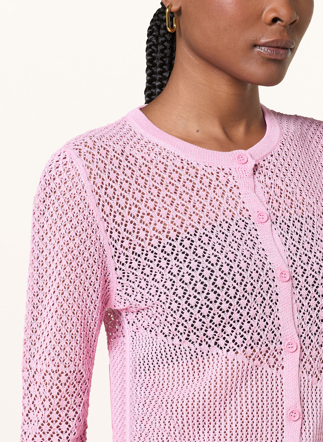 PINKO Cropped vest BAITOU: ROZE