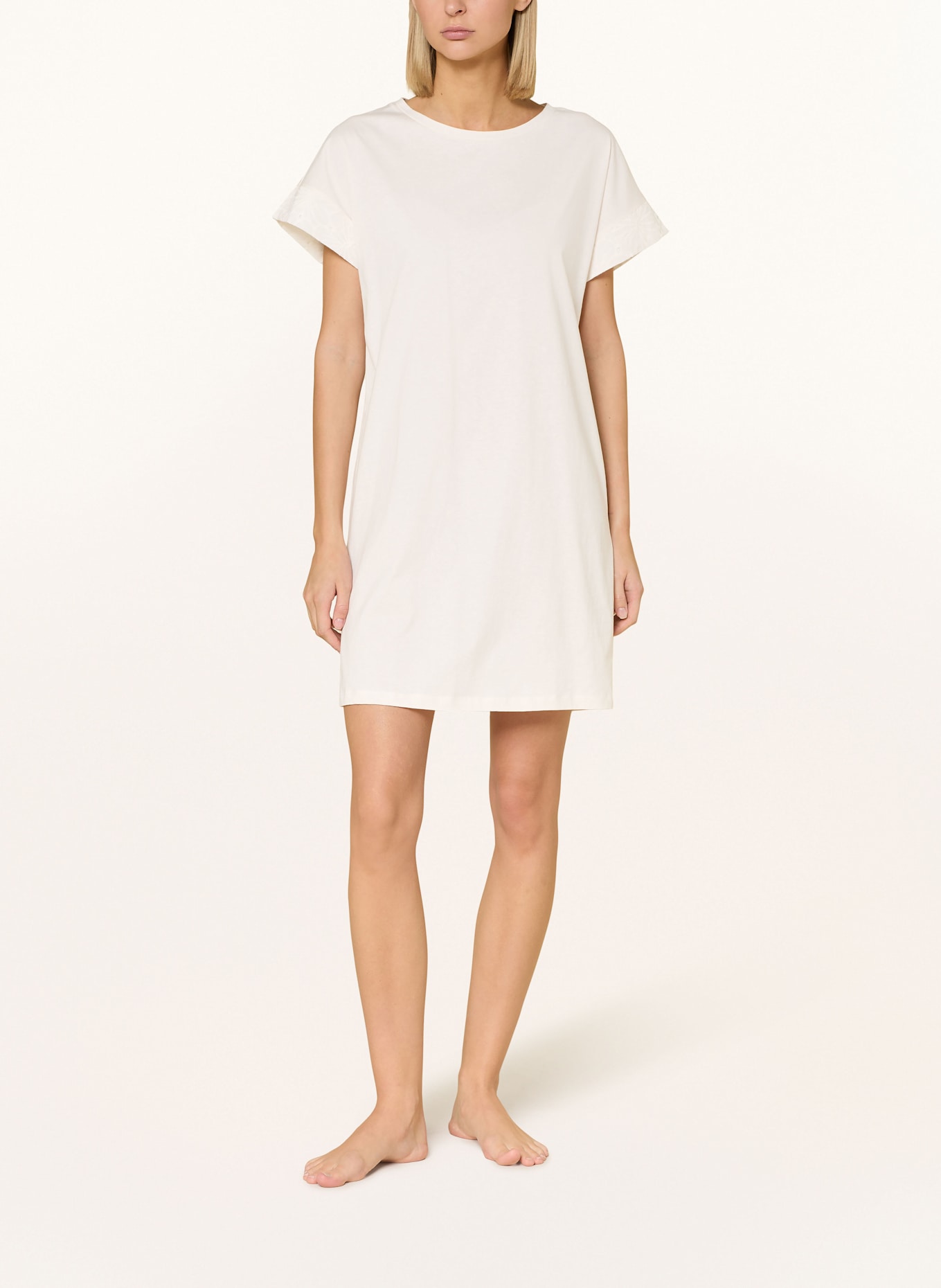 SCHIESSER Nachthemd CASUAL NIGHTWEAR: WEISS