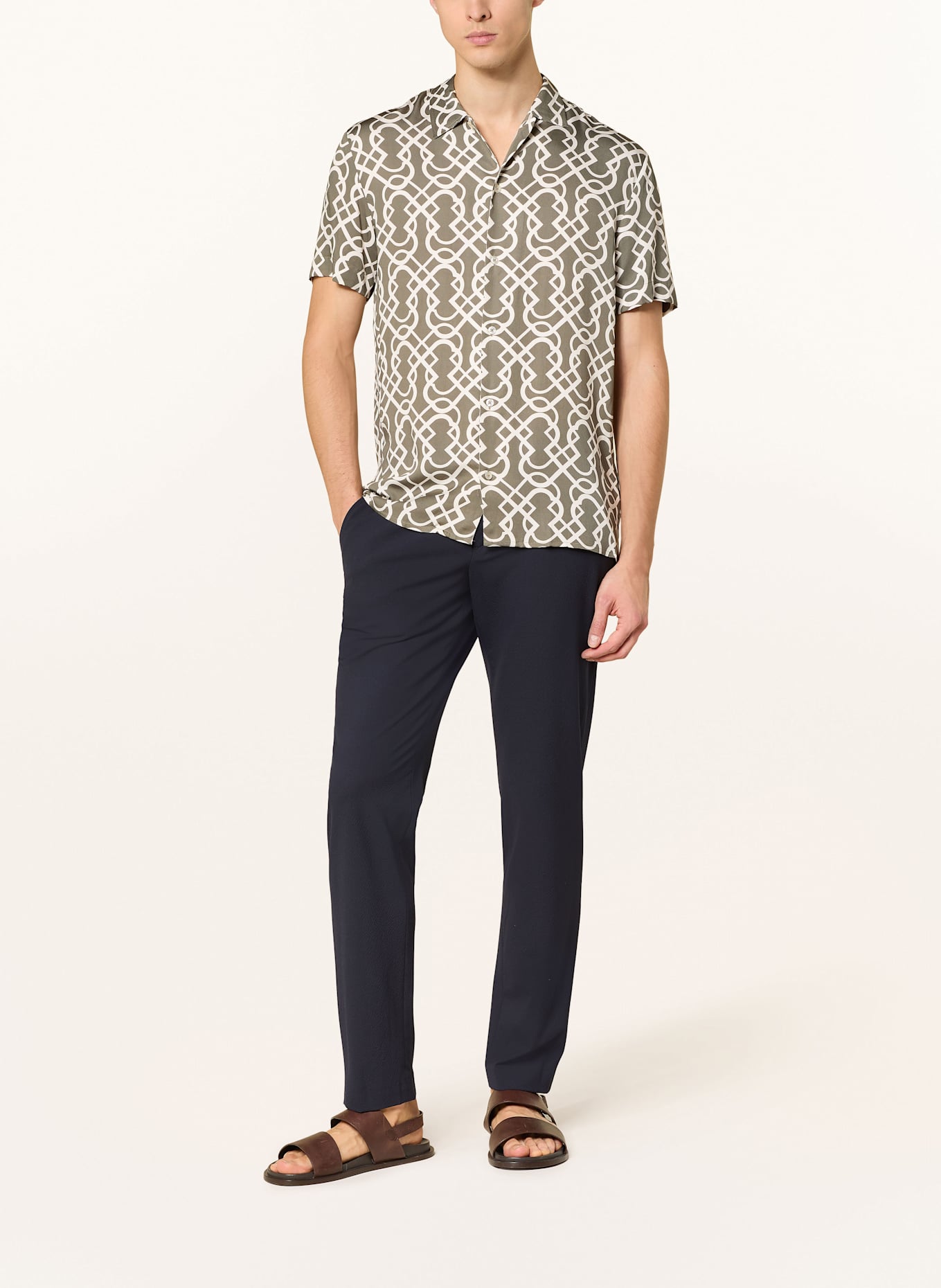 ALBERTO Spodnie LOU regular fit: GRANATOWY