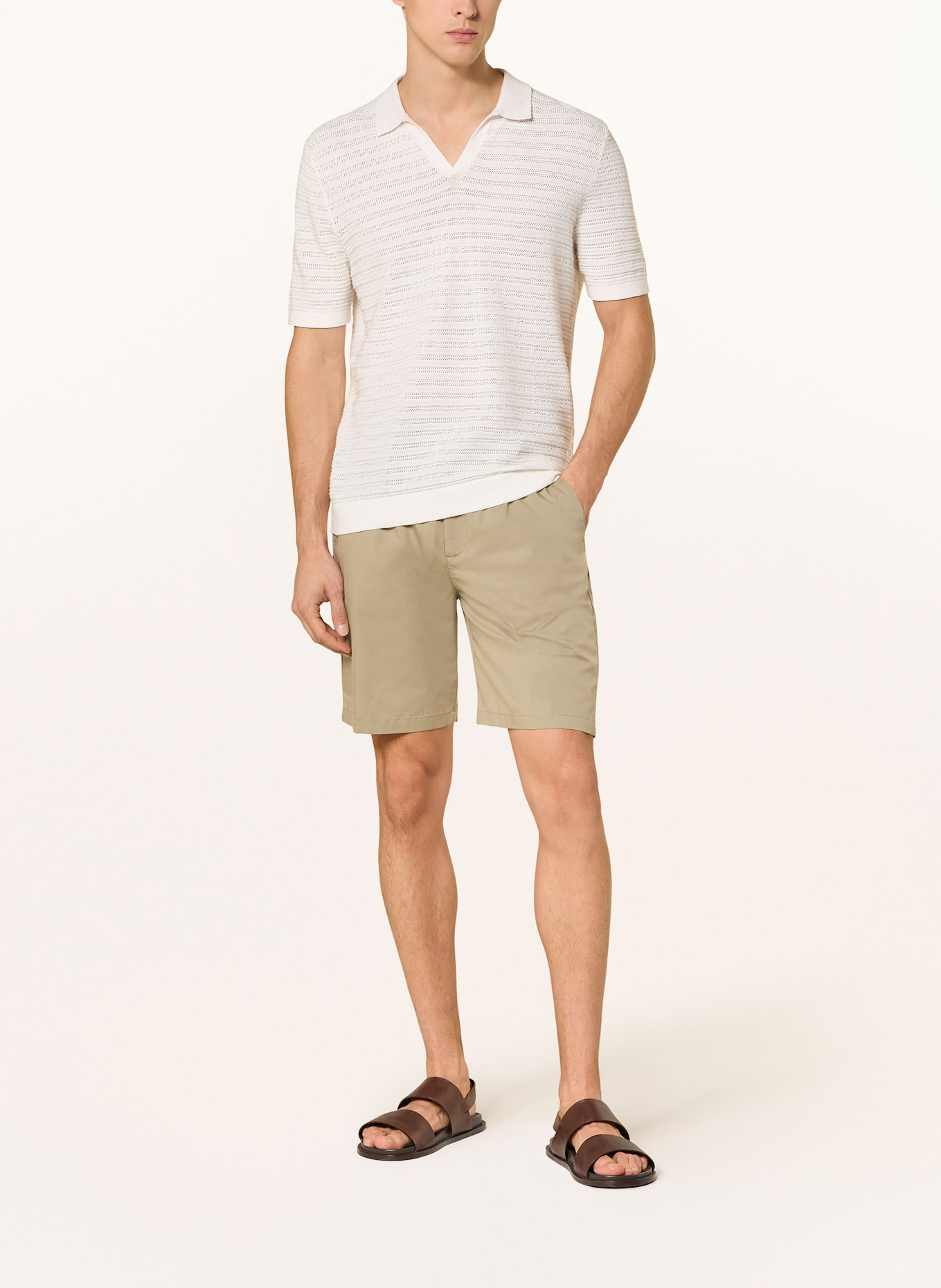 ALBERTO Szorty chinosy JACK wide fit: SZARY