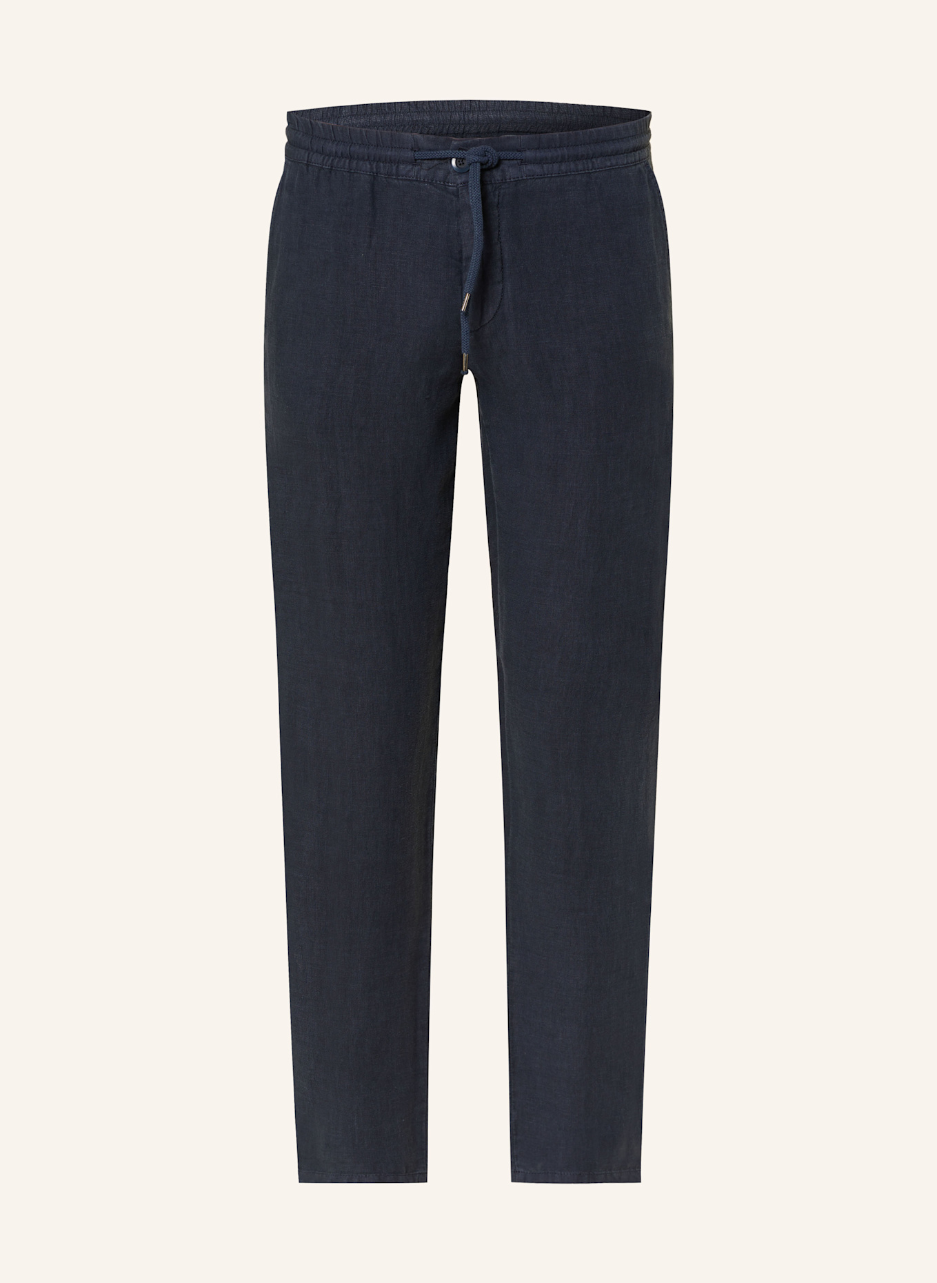 ALBERTO Leinenhose HOUSE im Jogging-Stil Tapered Fit: DUNKELBLAU