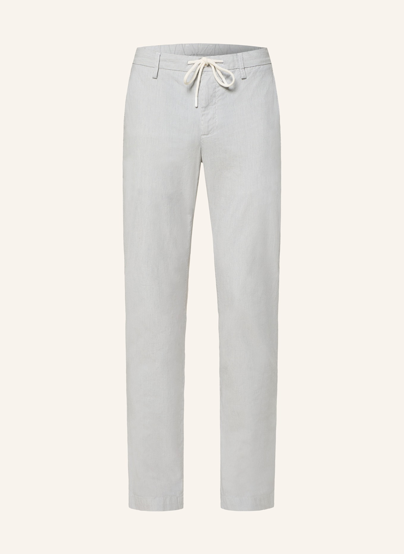 ALBERTO Chinosy JUMP w stylu dresowym slim fit: BIAŁY/ NIEBIESKI