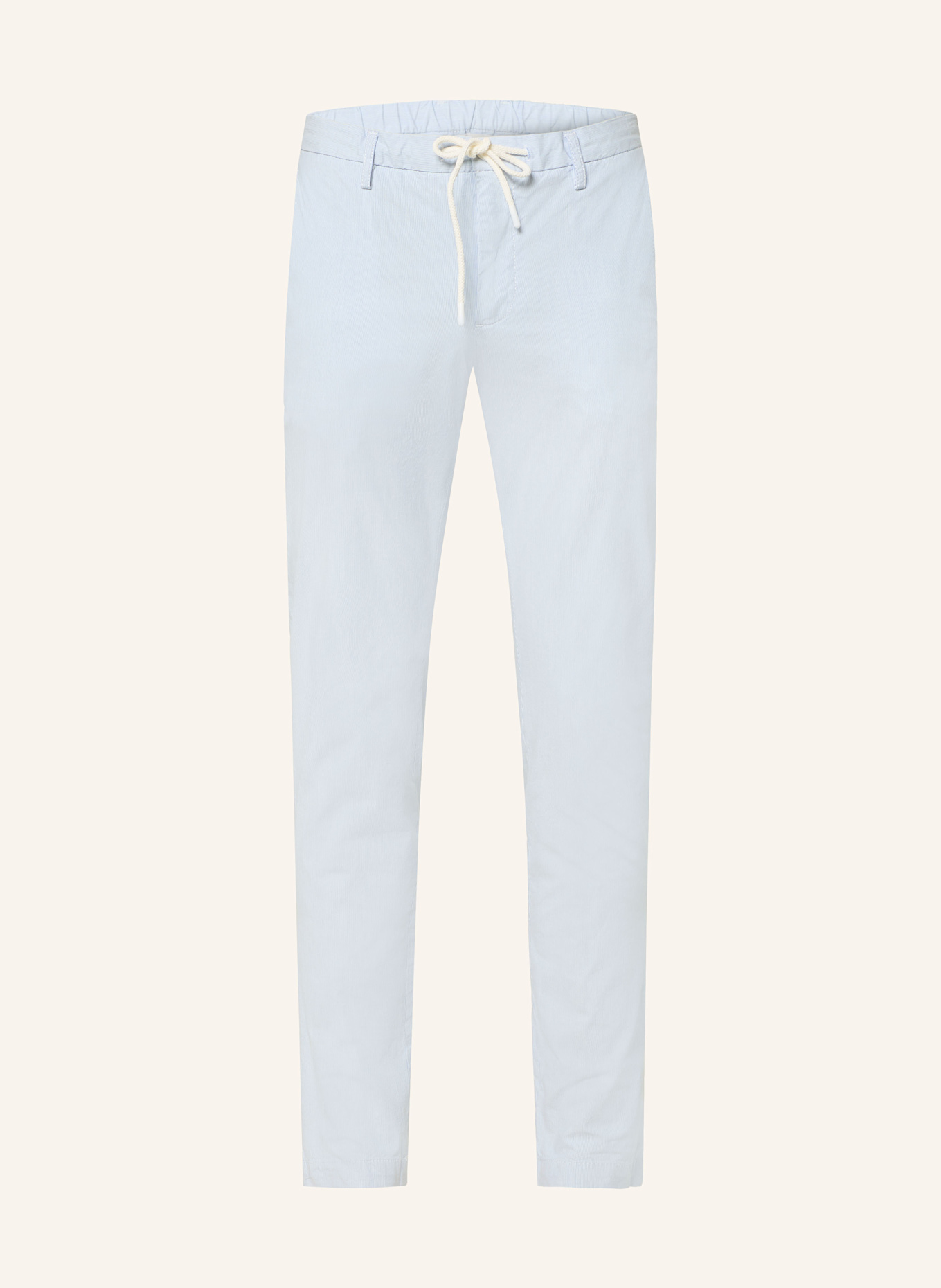 ALBERTO Chinosy JUMP w stylu dresowym slim fit: BIAŁY/ JASNONIEBIESKI