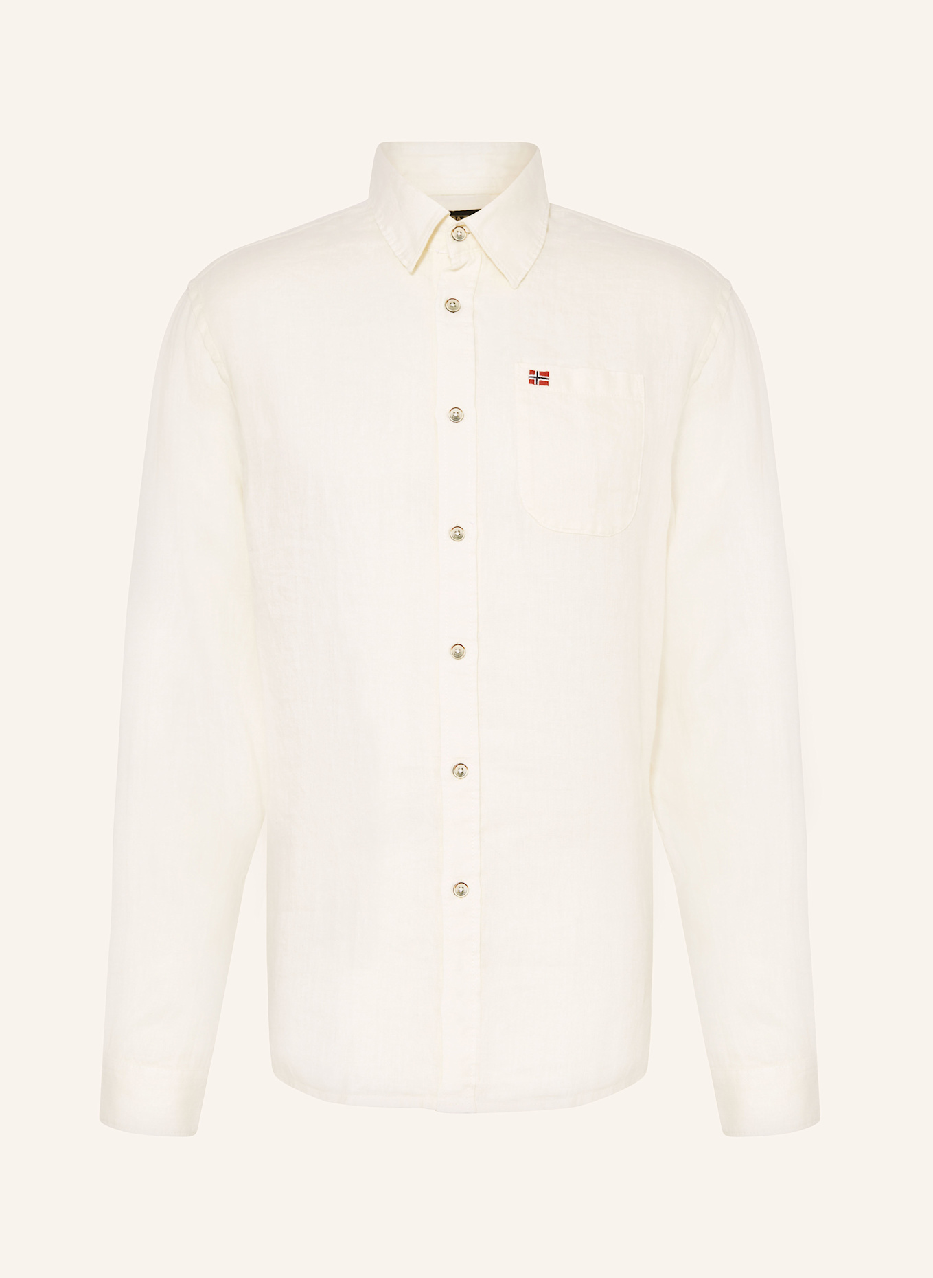 NAPAPIJRI Leinenhemd G-LINEN LS Regular Fit, Farbe: ECRU (Bild 1)