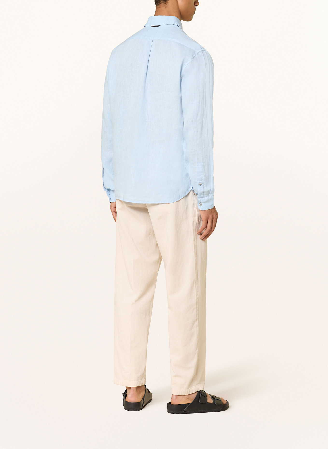 NAPAPIJRI Linen shirt G-LINEN LS Regular Fit: LIGHT BLUE
