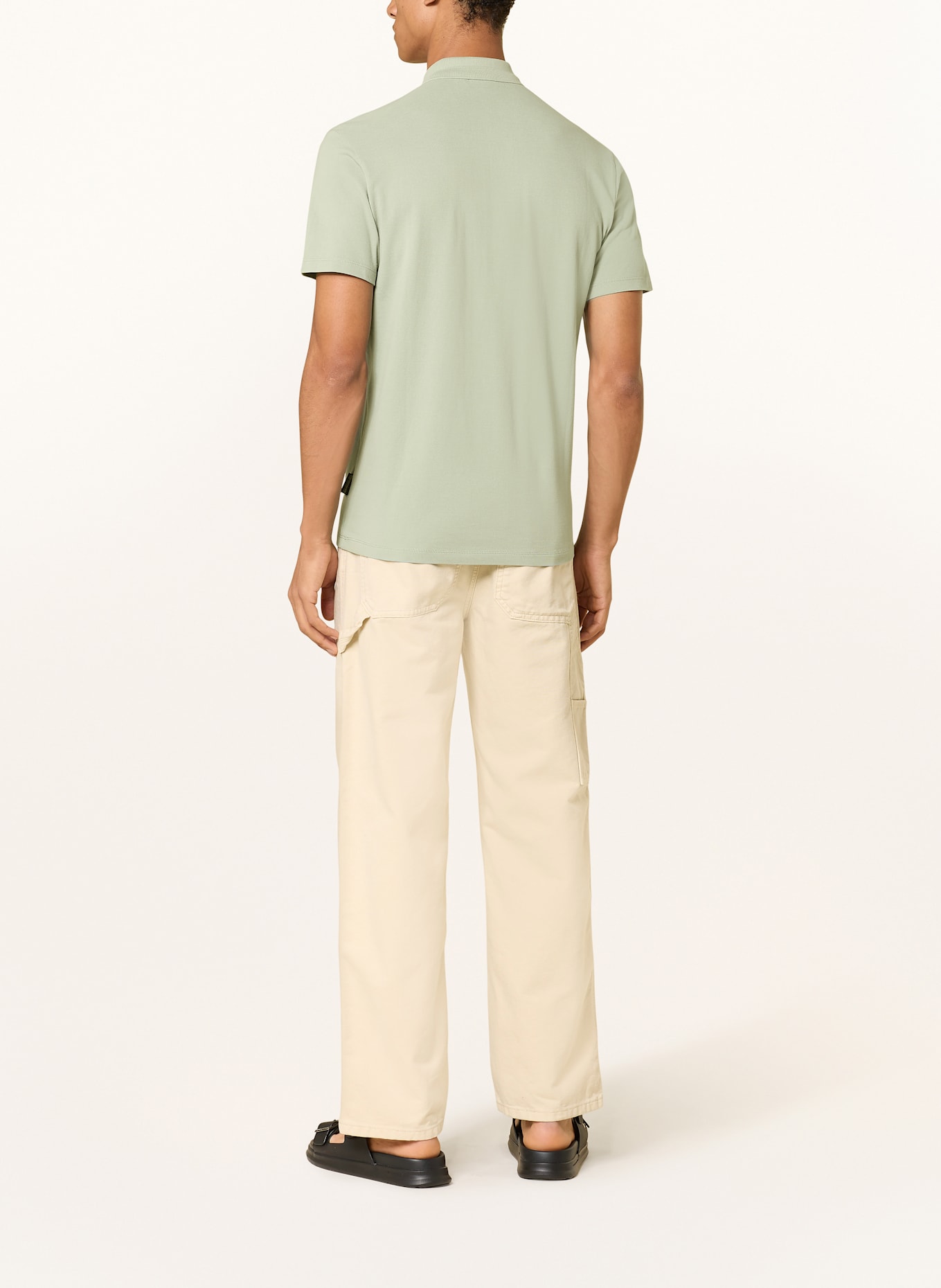 NAPAPIJRI Piqué polo shirt EALIS: LIGHT GREEN