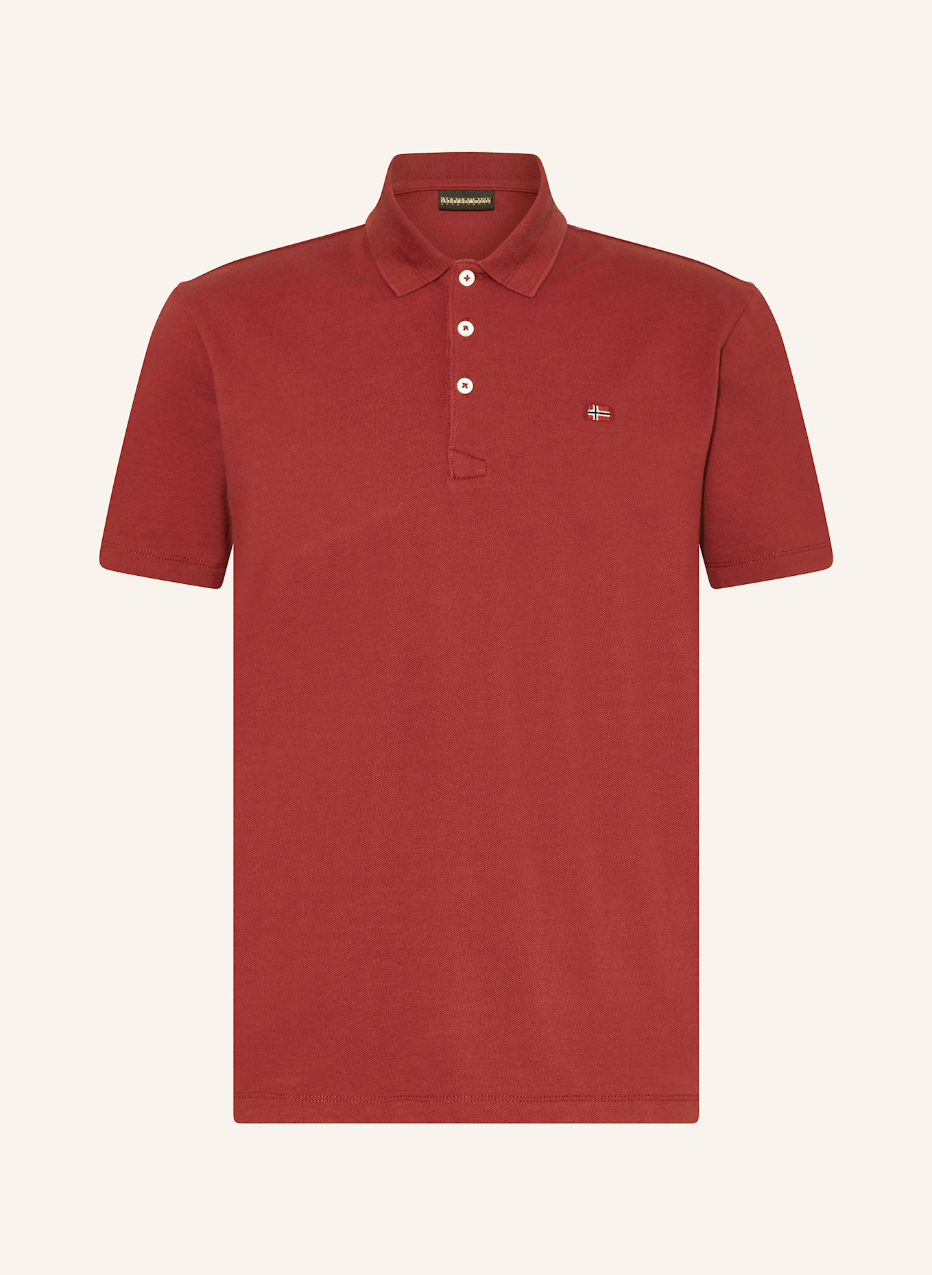 NAPAPIJRI Piqué polo shirt EALIS: DARK RED