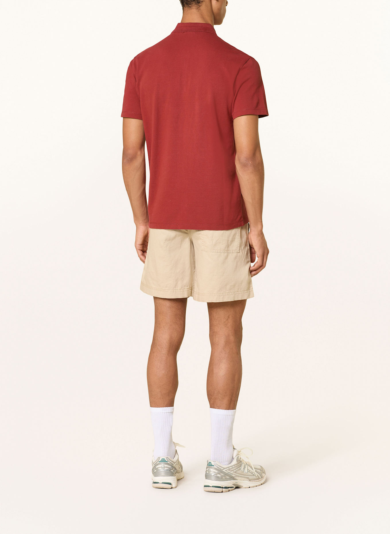NAPAPIJRI Piqué polo shirt EALIS: DARK RED