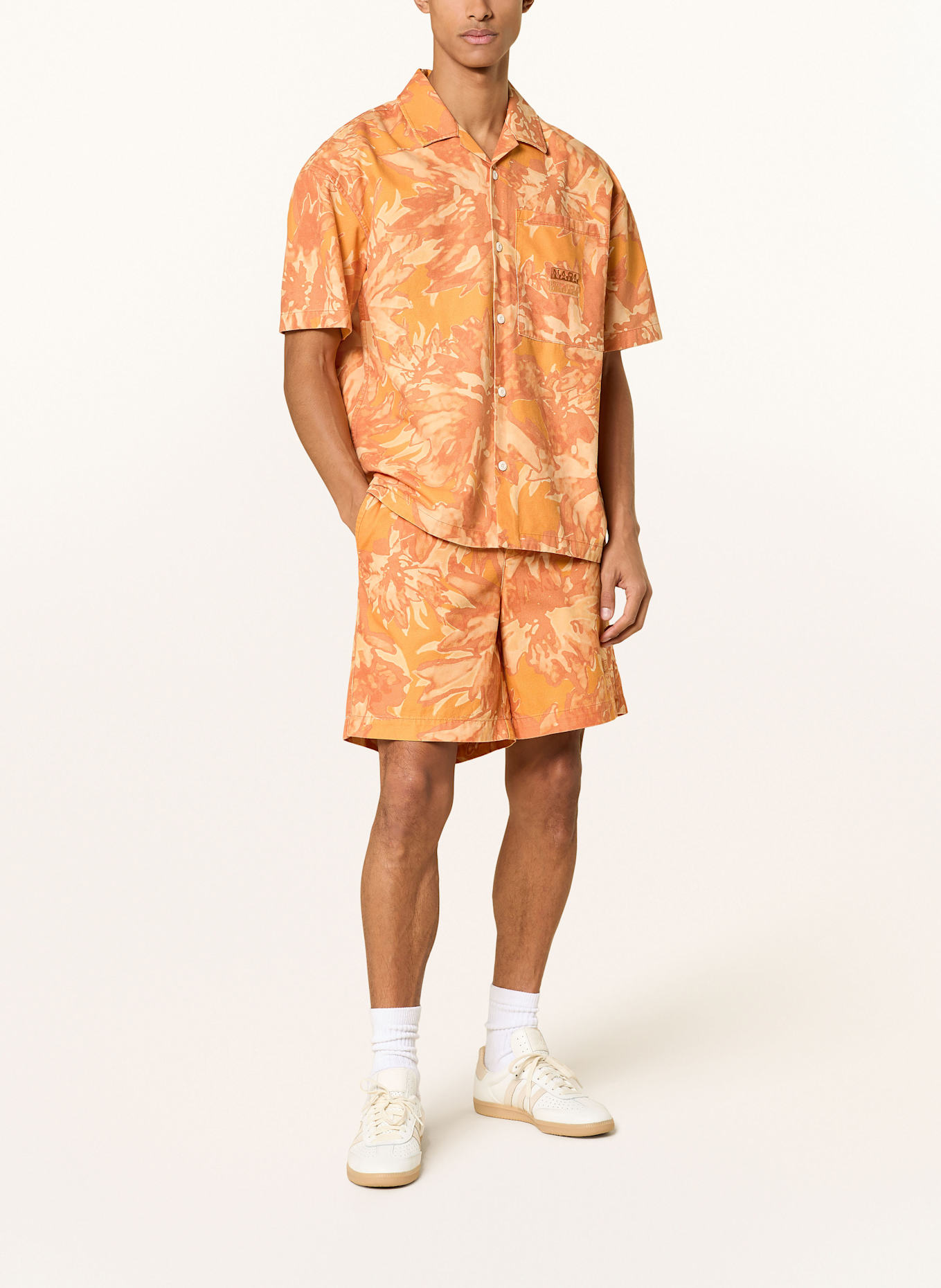 NAPAPIJRI Resort shirt TALLA Comfort Fit: ORANGE/ DARK ORANGE/ LIGHT ORANGE