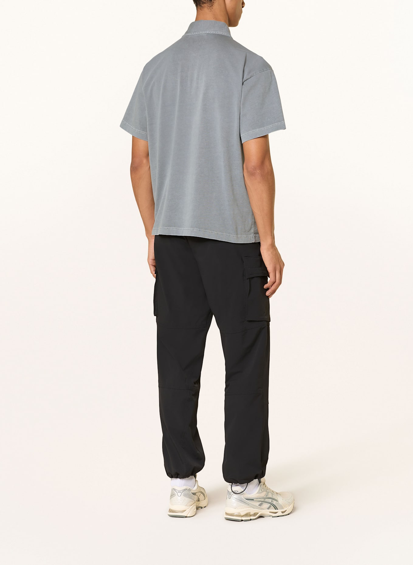NAPAPIJRI Jersey polo shirt E-CORTONA: DARK GRAY