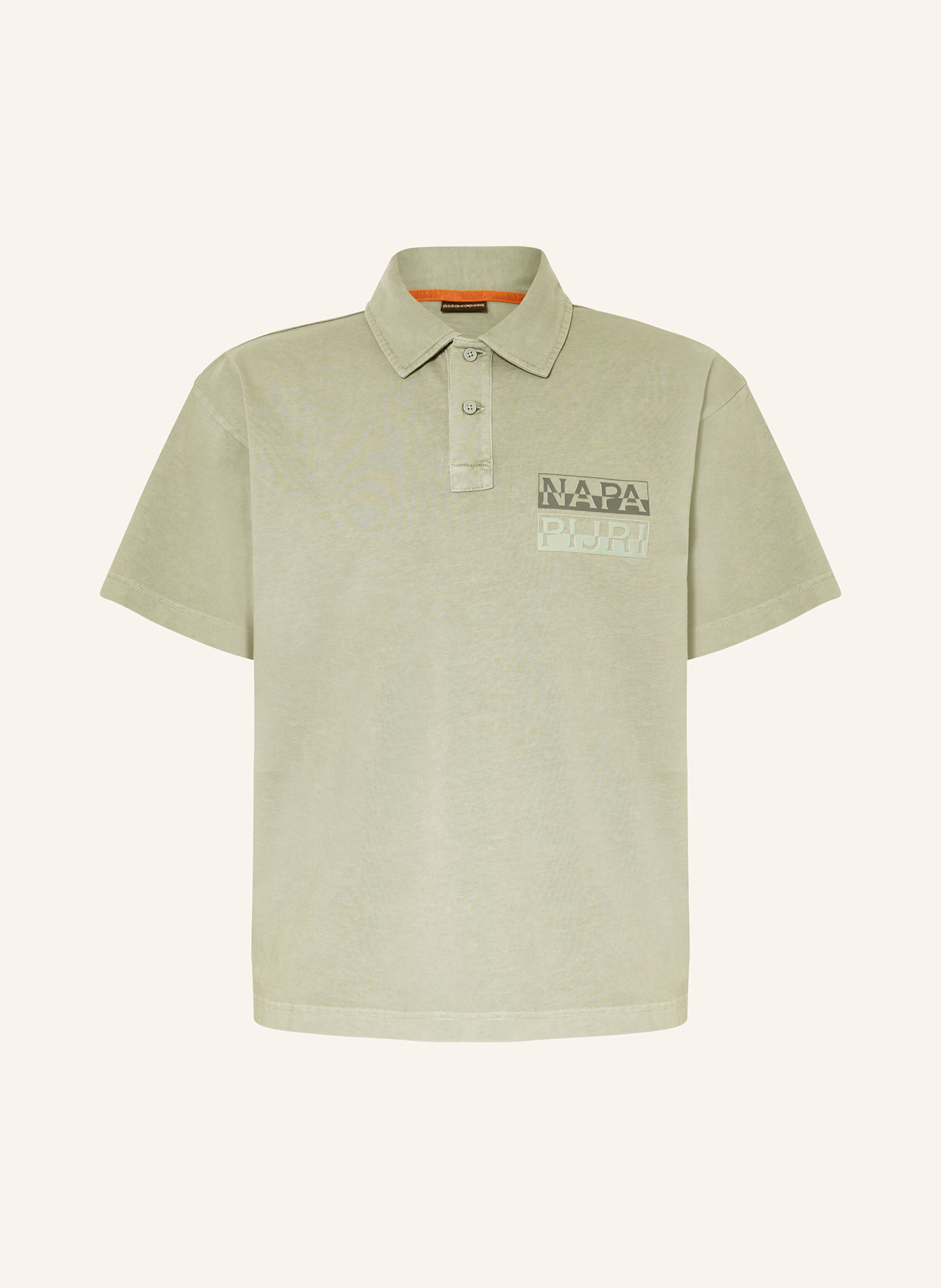 NAPAPIJRI Jersey polo shirt E-CORTONA: GREEN