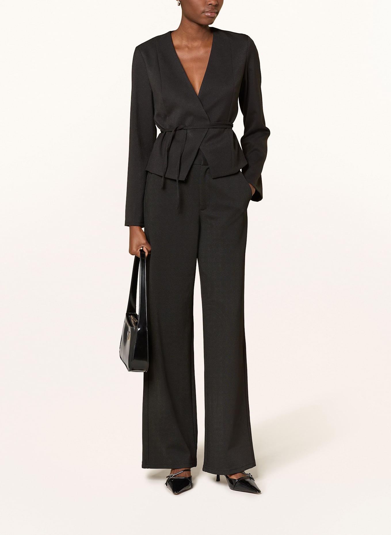 NEO NOIR Wickelbluse SIMMI: SCHWARZ