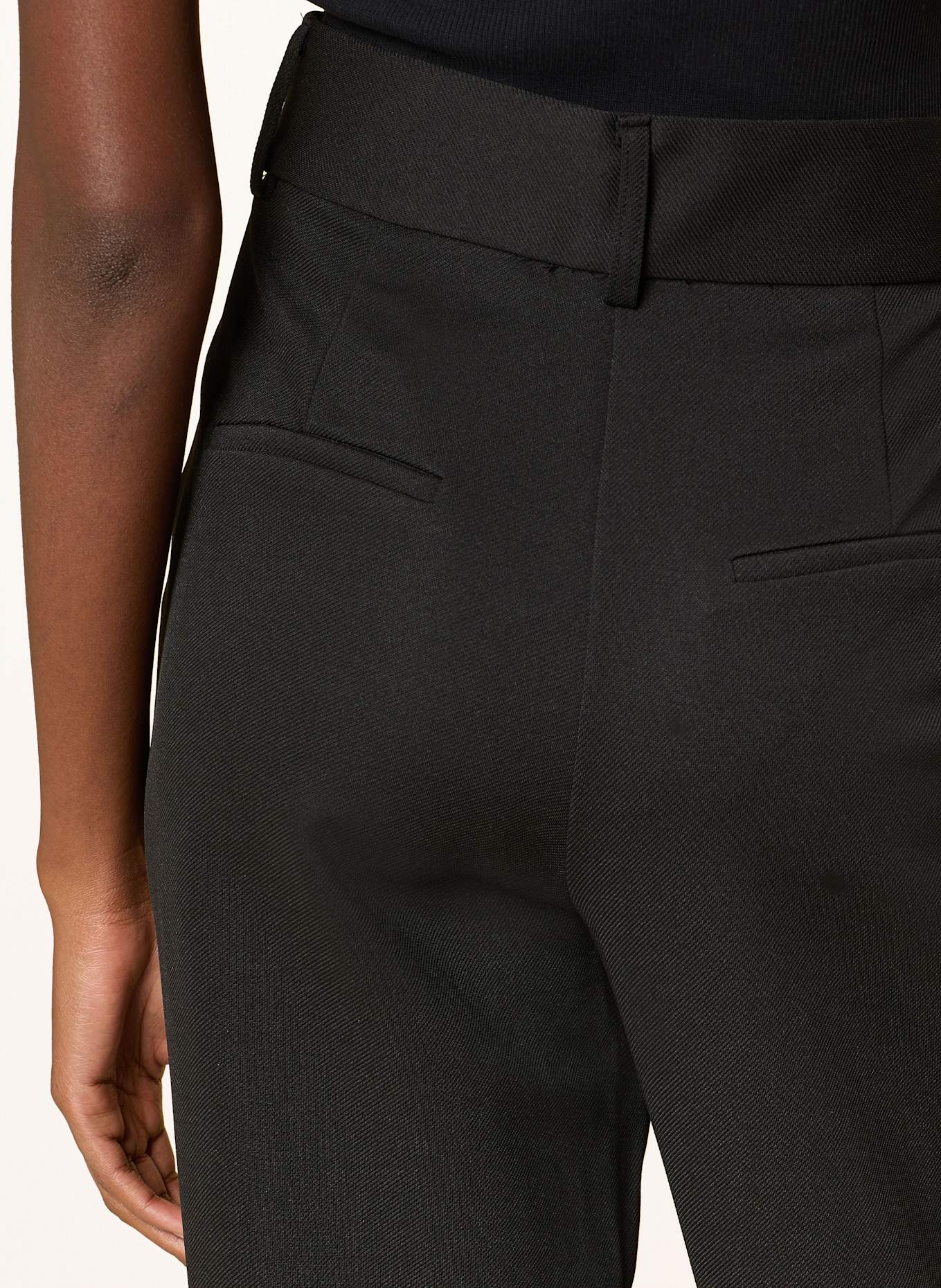 NEO NOIR NATHALIE wide leg trousers: BLACK