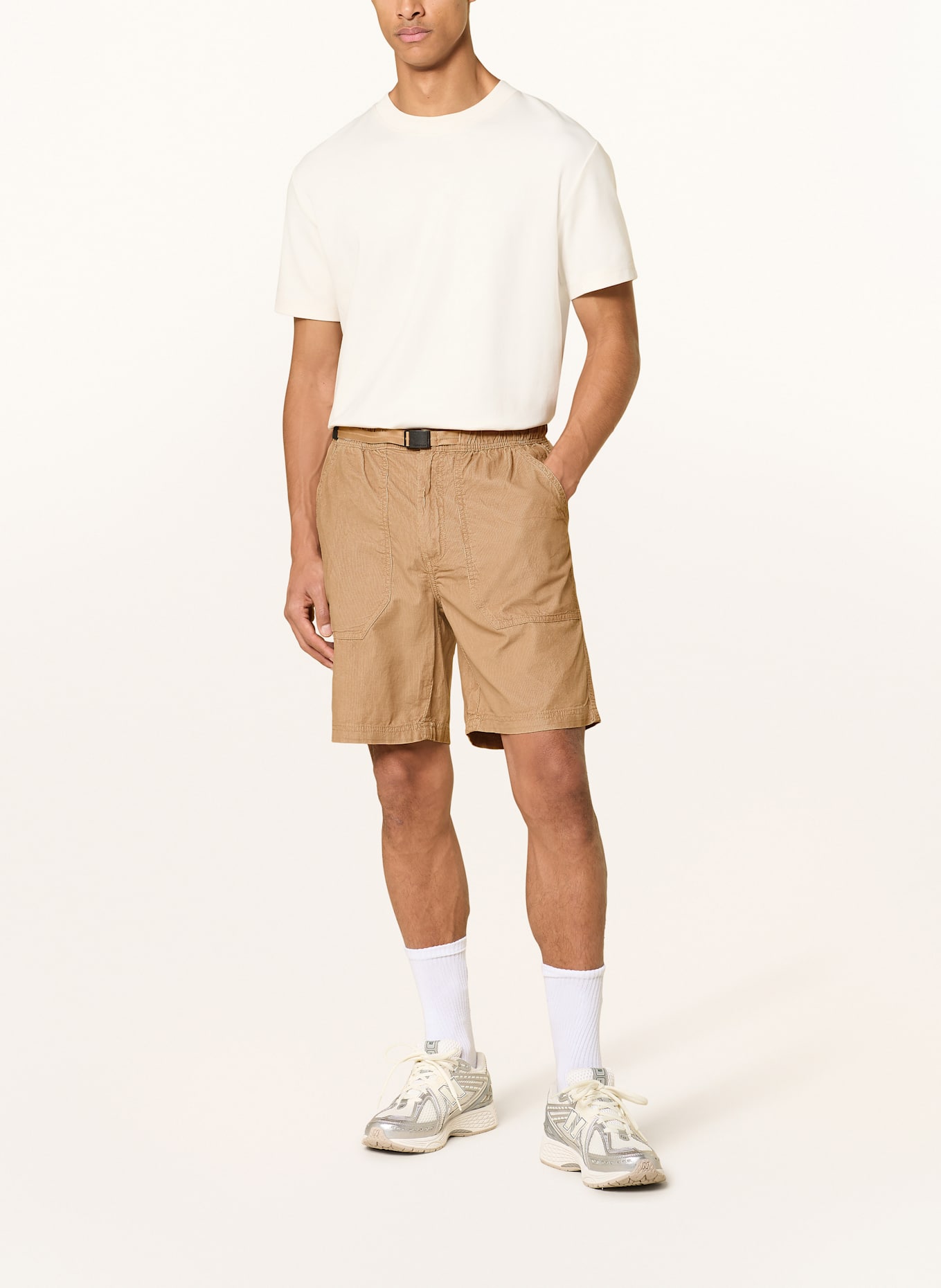 NAPAPIJRI Corduroy shorts N-MURLO Relaxed Fit: LIGHT BROWN