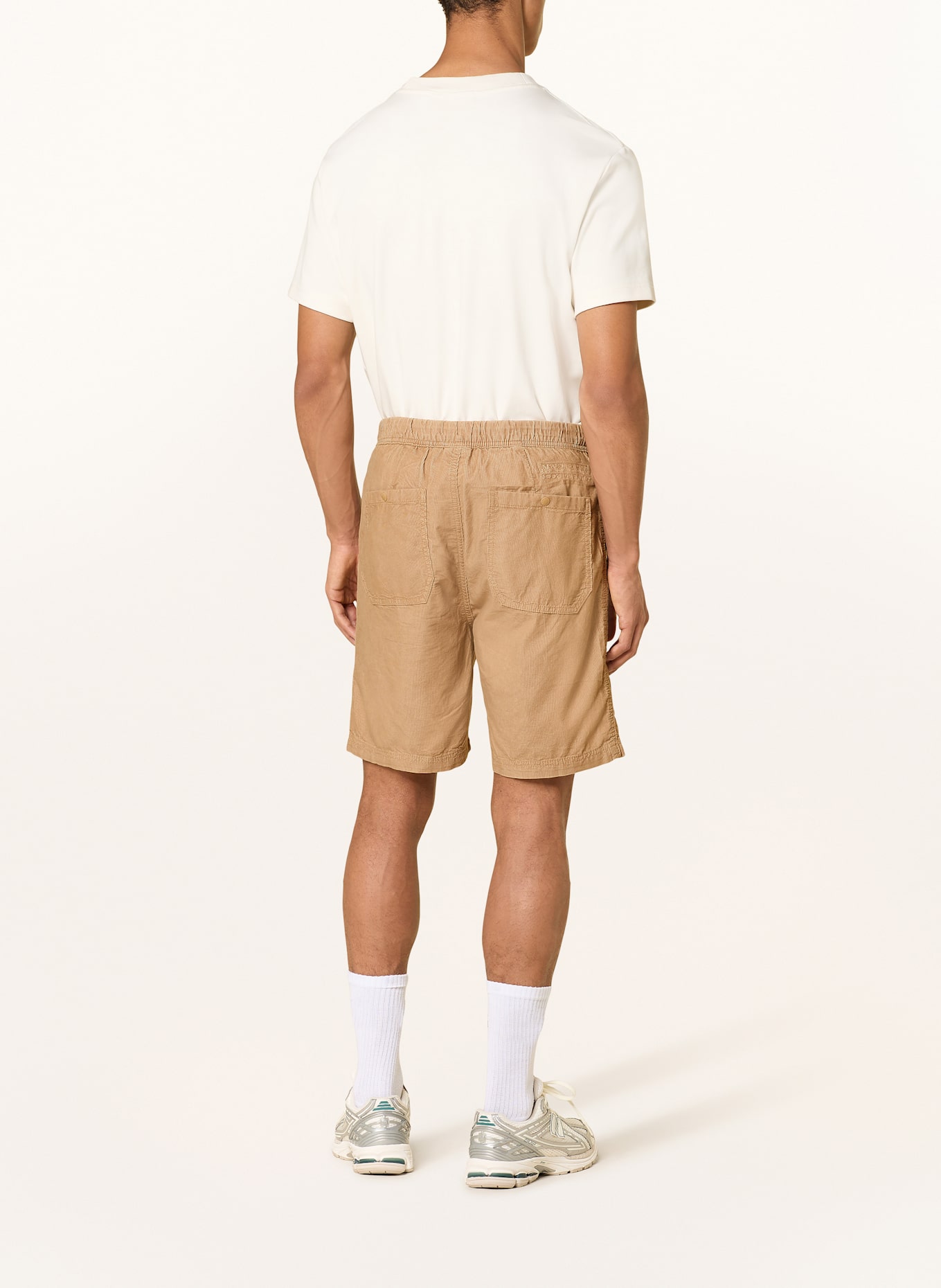 NAPAPIJRI Corduroy shorts N-MURLO Relaxed Fit: LIGHT BROWN