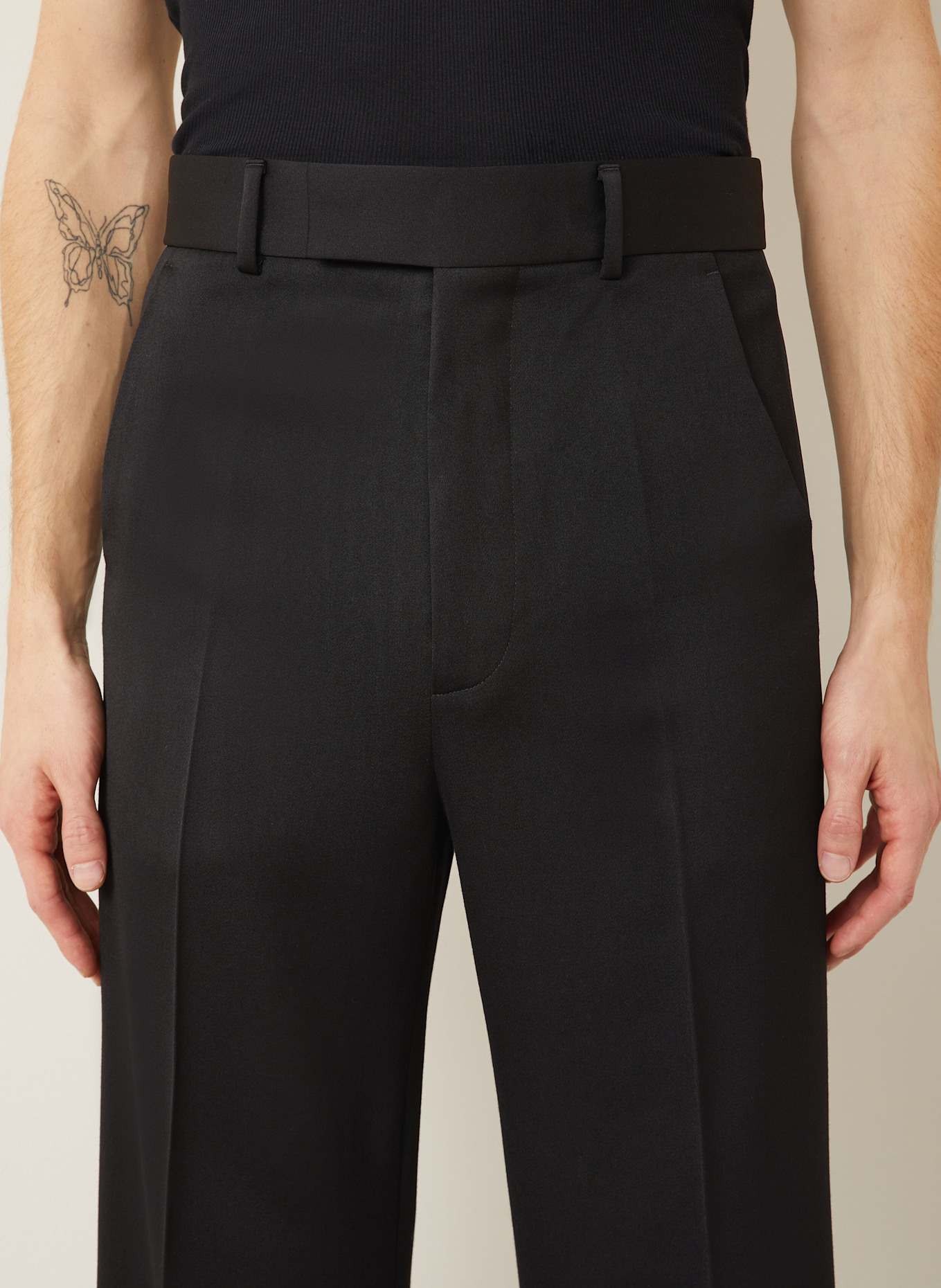 AMIRI Flare fit trousers: BLACK