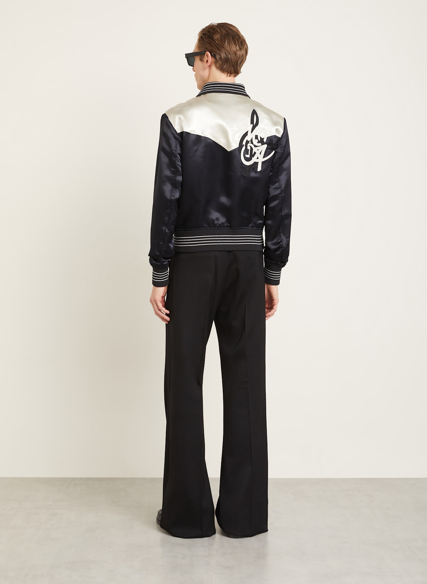 AMIRI Bomber jacket: BLACK/ WHITE GOLD