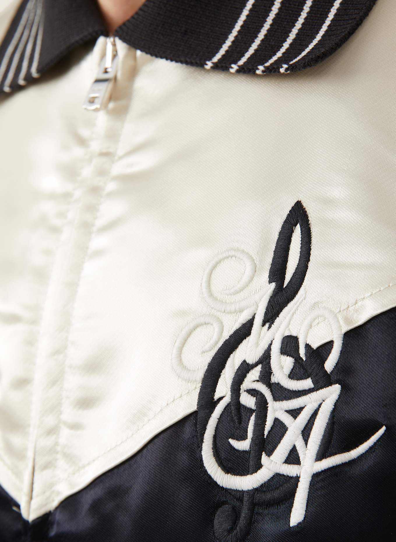AMIRI Bomber jacket: BLACK/ WHITE GOLD