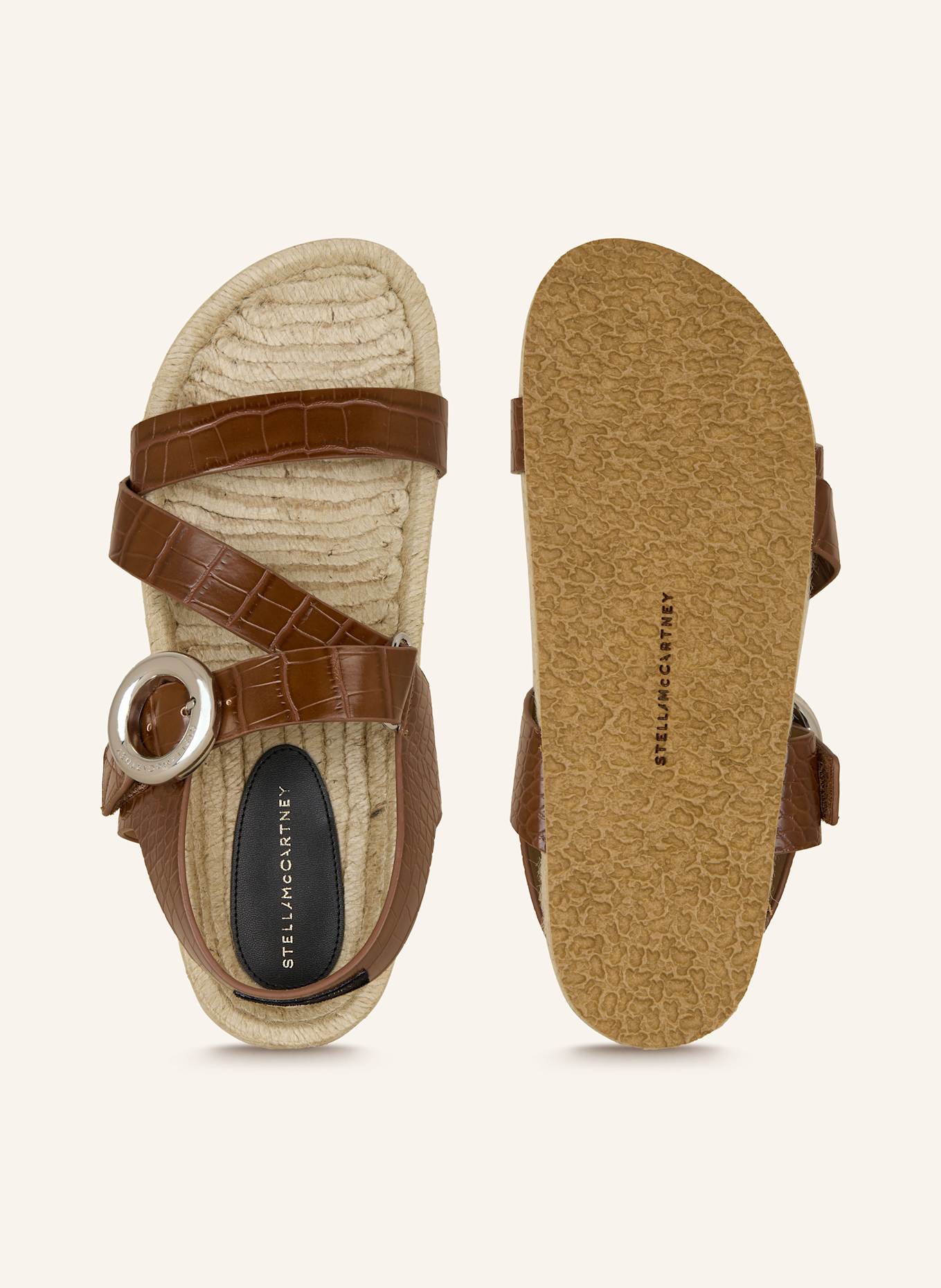 STELLA McCARTNEY Sandalen GAIA COCCO ALT REPTILE: BRAUN