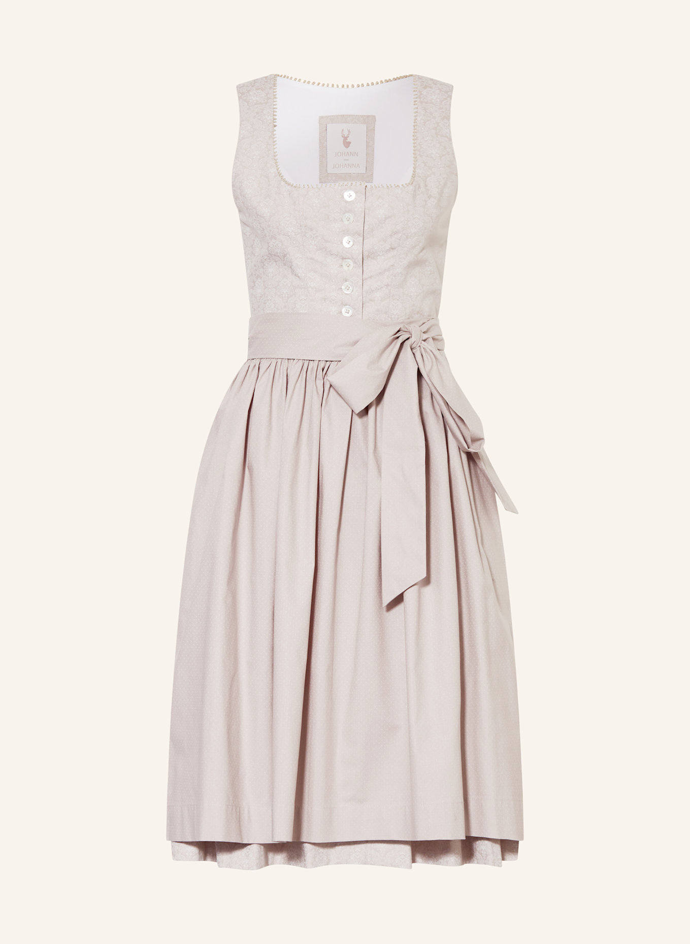 Johann & Johanna Dirndl PILLERSEE: BEIGE/ CREAM