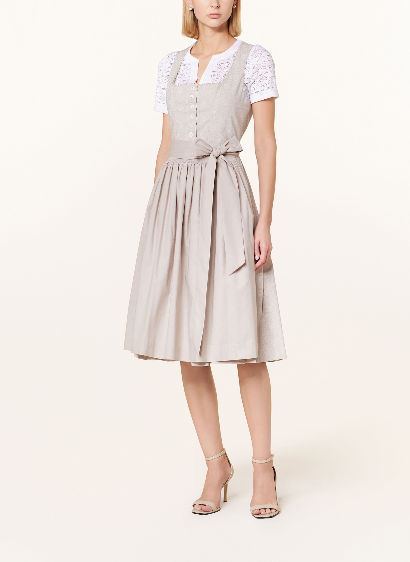 Johann & Johanna Dirndl PILLERSEE: BEIGE/ CREAM