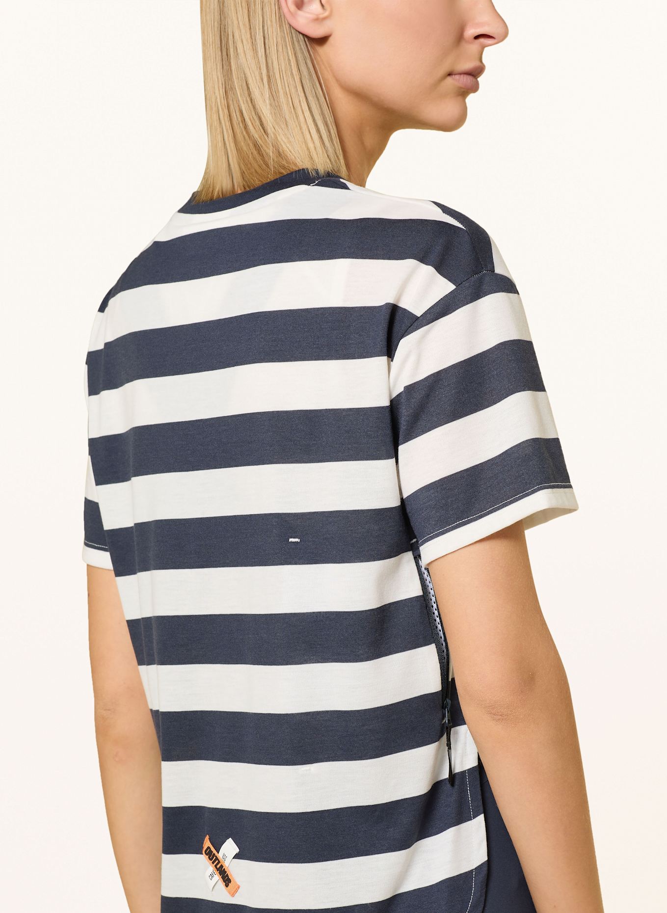 CAFÉ DU CYCLISTE Radshirt SANDRINE: DUNKELBLAU / WEISS